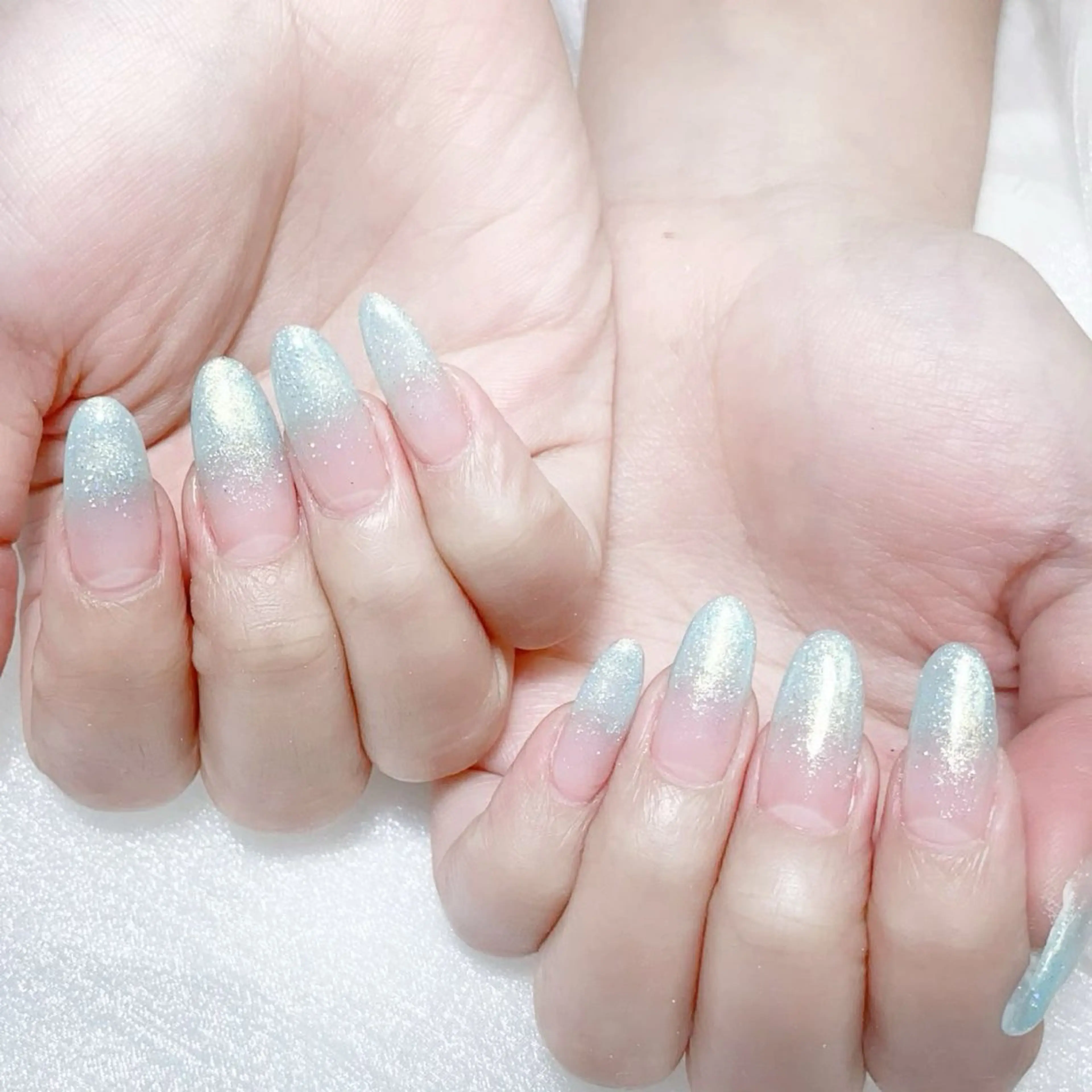 メンズ ネイル グラデーション ラメ(グリッター) ラメグラデーション ハンドネイル Nail salon 木にいるのネイルデザイン