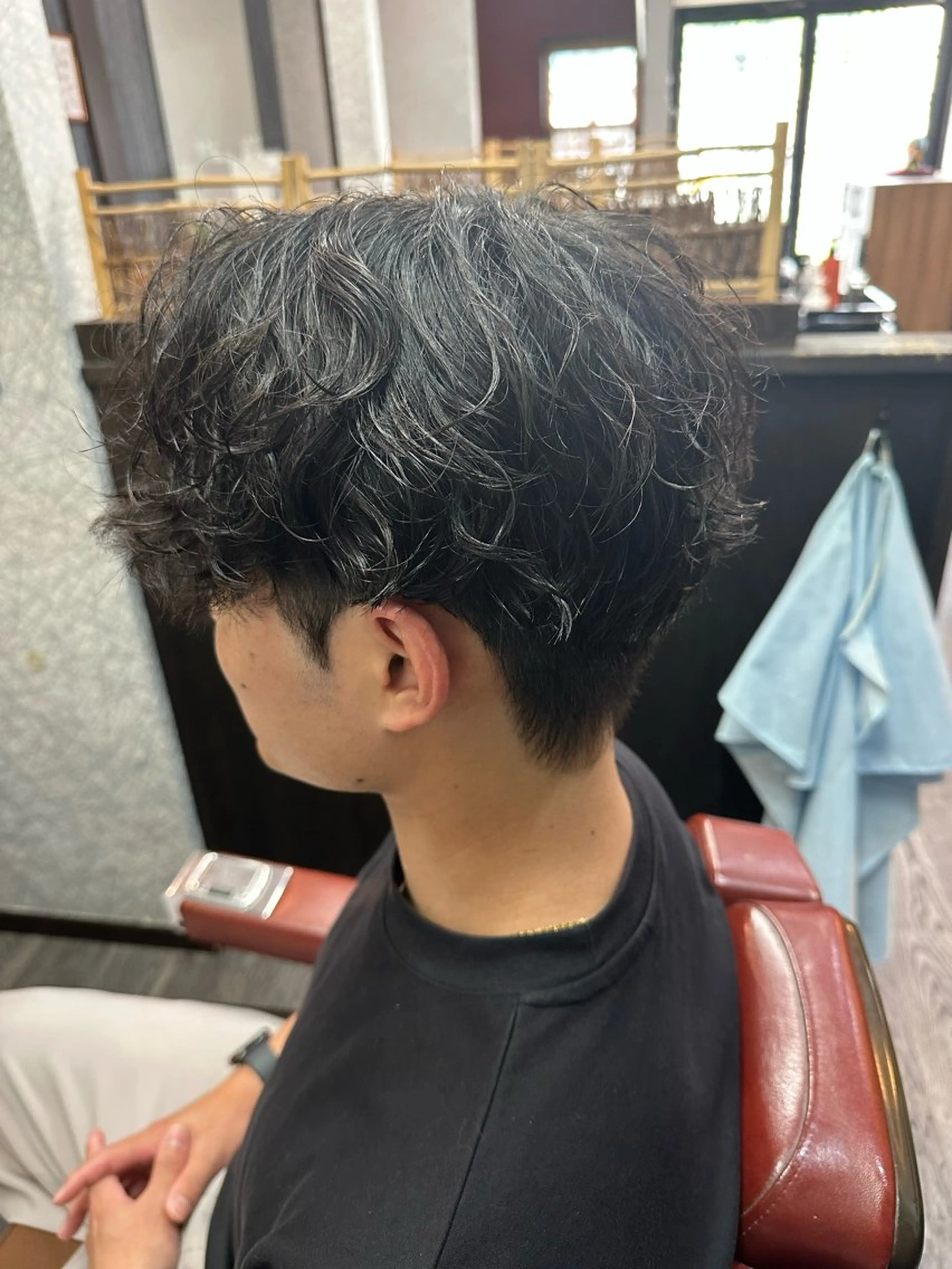 ショート パーマ 田島 颯人のヘアスタイル