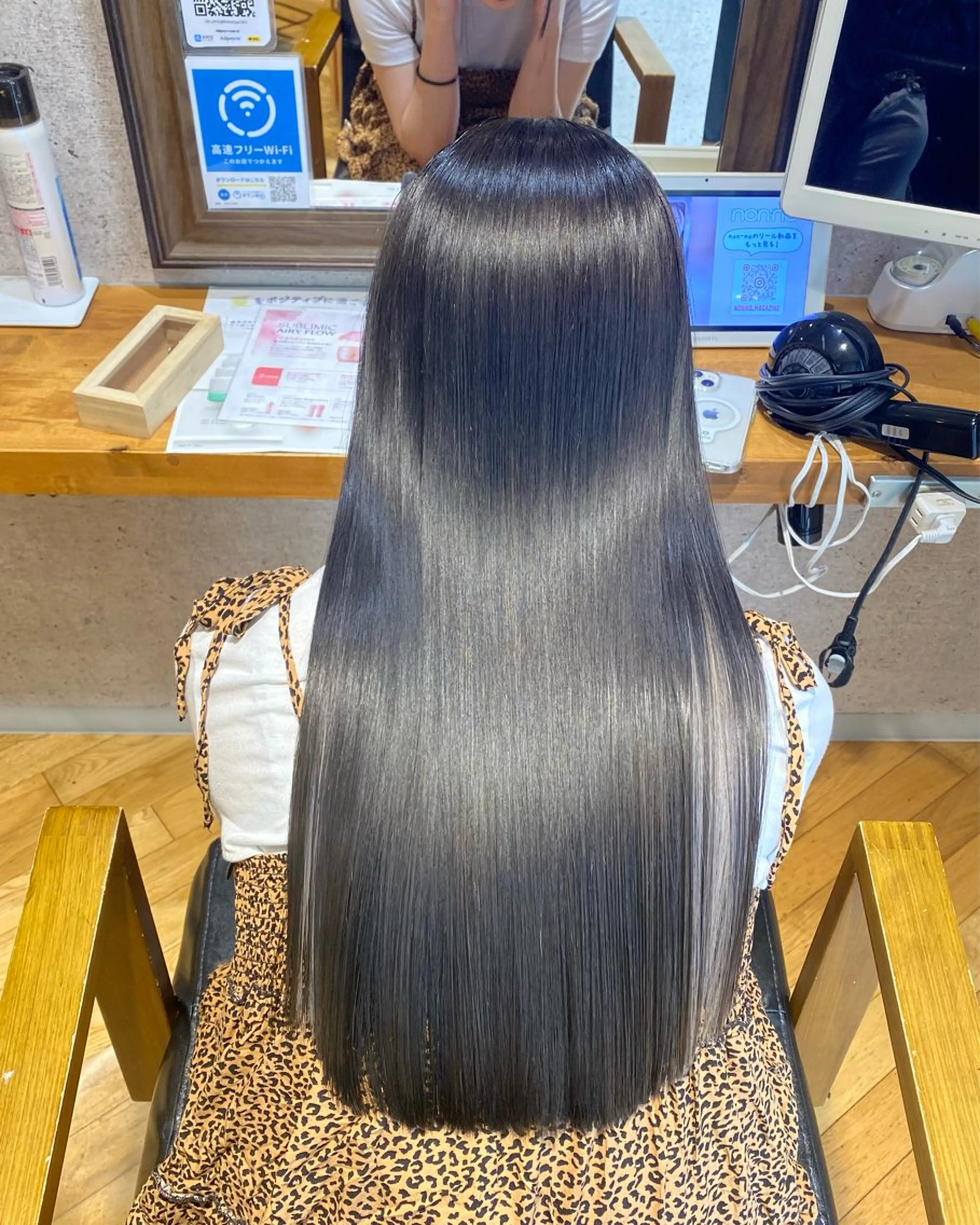 ロング パーマ カット 縮毛矯正 久保 敏之のヘアスタイル