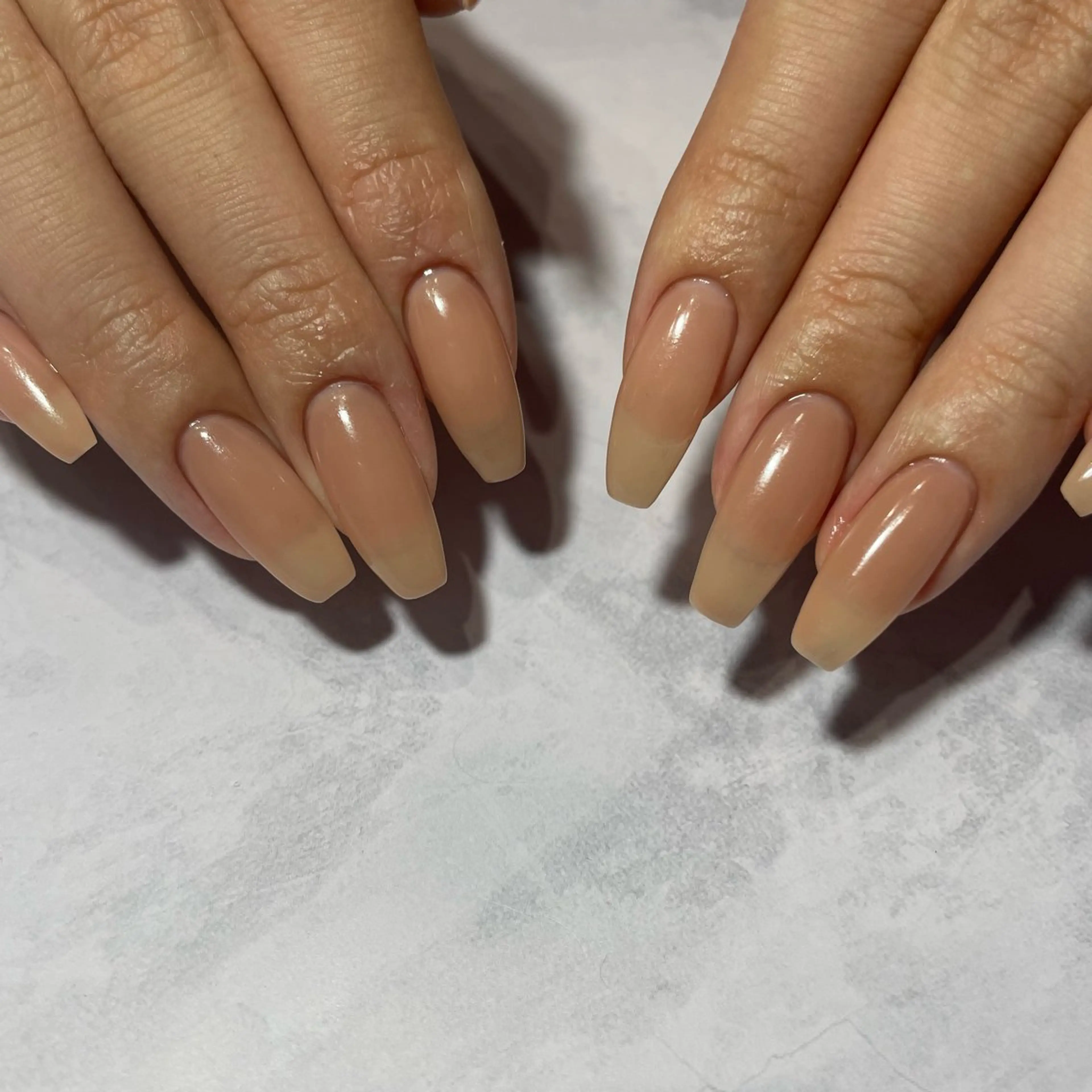 ネイル オフィスネイル ピンク ピンクベージュ 燈乃工房/ 松原李菜のネイルデザイン