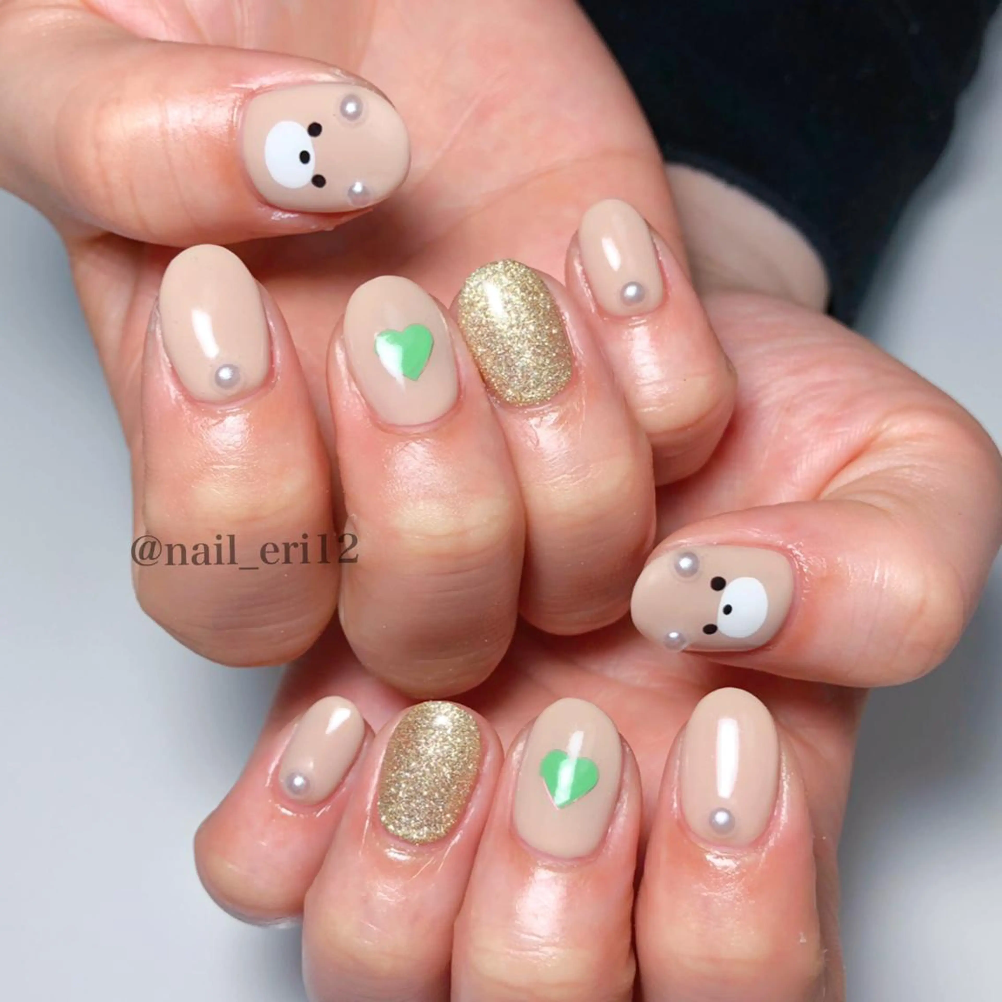 ミディアム ネイル nail salon &e eriのネイルデザイン