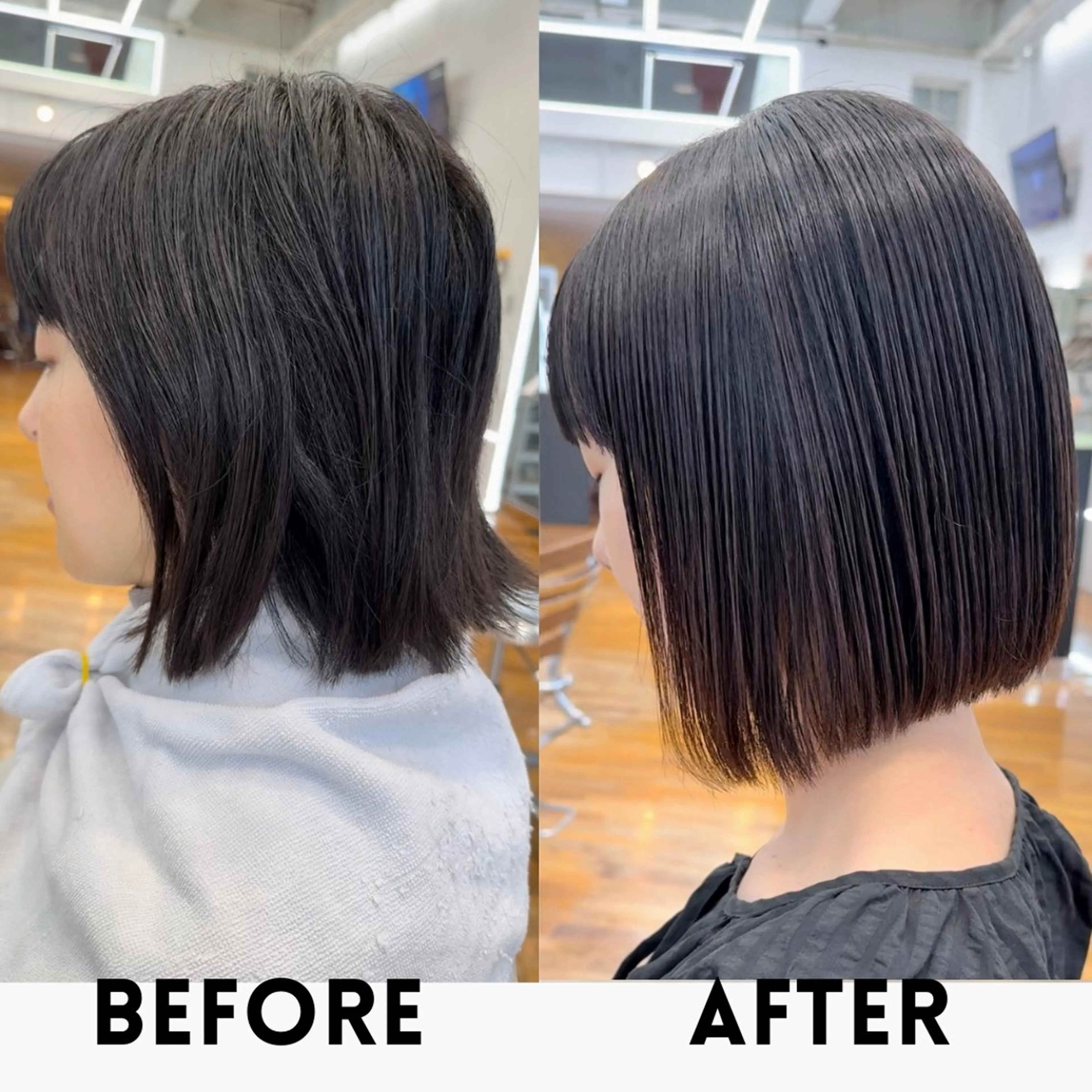 ショート パーマ カット 縮毛矯正 KOHNO/ブリーチ なし/透明感カラーのヘアスタイル