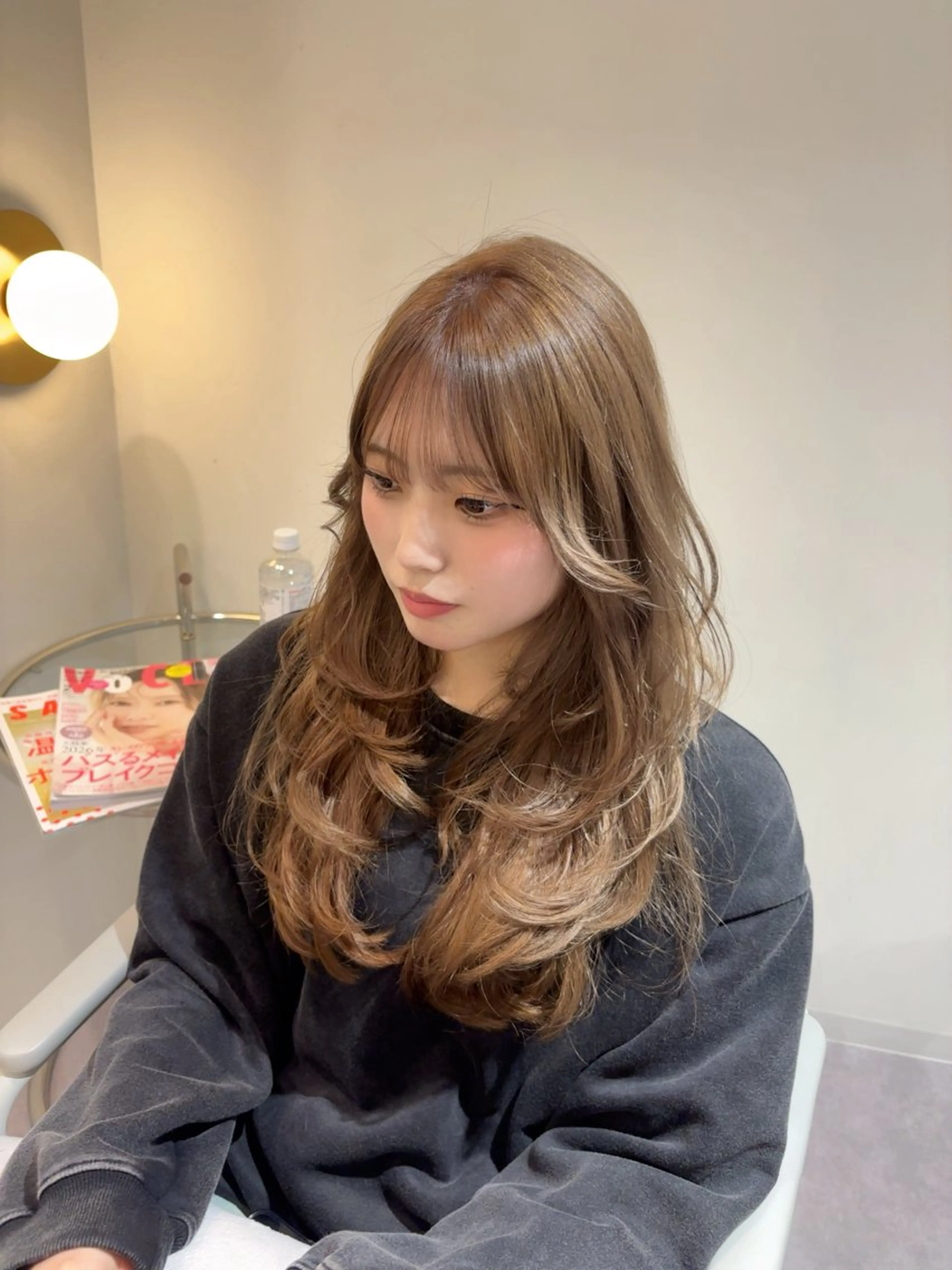 セミロング ヘアカラー 美髪✨艶髪✨髪質改善 カラー特化❣️二宮遥のヘアスタイル