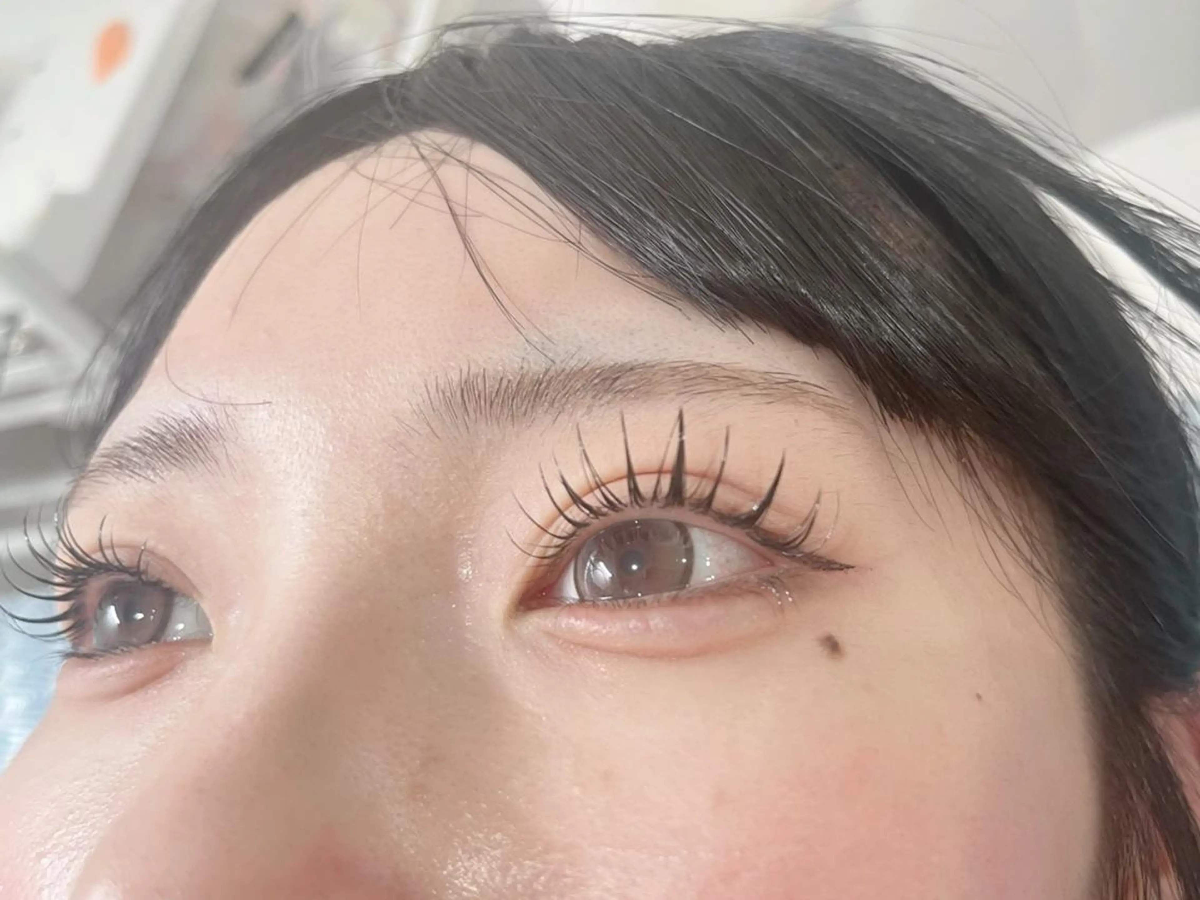 マツエク・マツパ フラットラッシュ パリジェンヌラッシュリフト まつげパーマ 下まつげエクステ 一重×まつ毛パーマ AB マツエクネイルサロンのマツエク・マツパデザイン