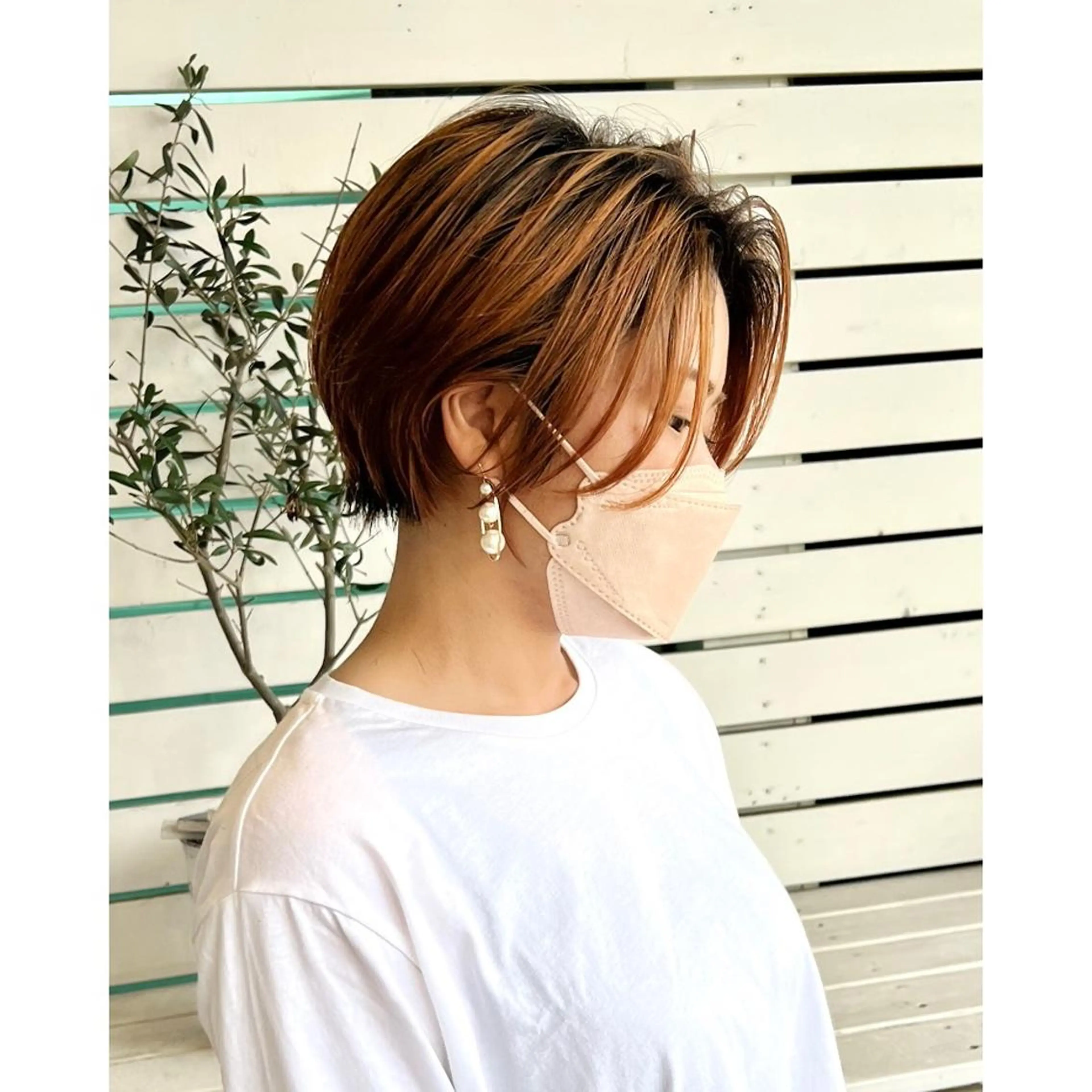 ショート re.share所属・茅ヶ崎/ショートボブ /ハイトーン/片野のヘアスタイル