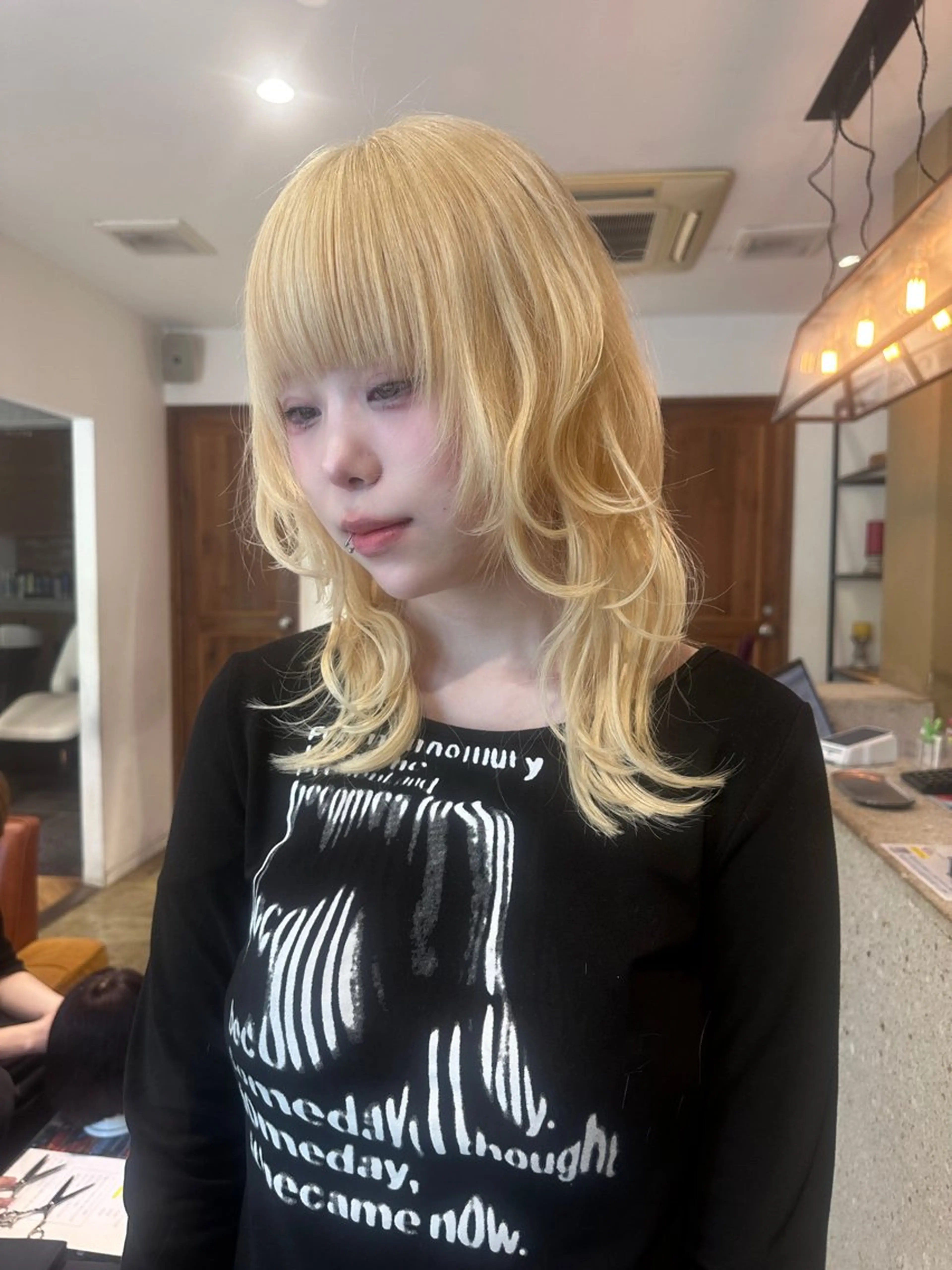 ロング カラー エクステ カット YUI/レイヤー/ ハッシュカットのヘアスタイル