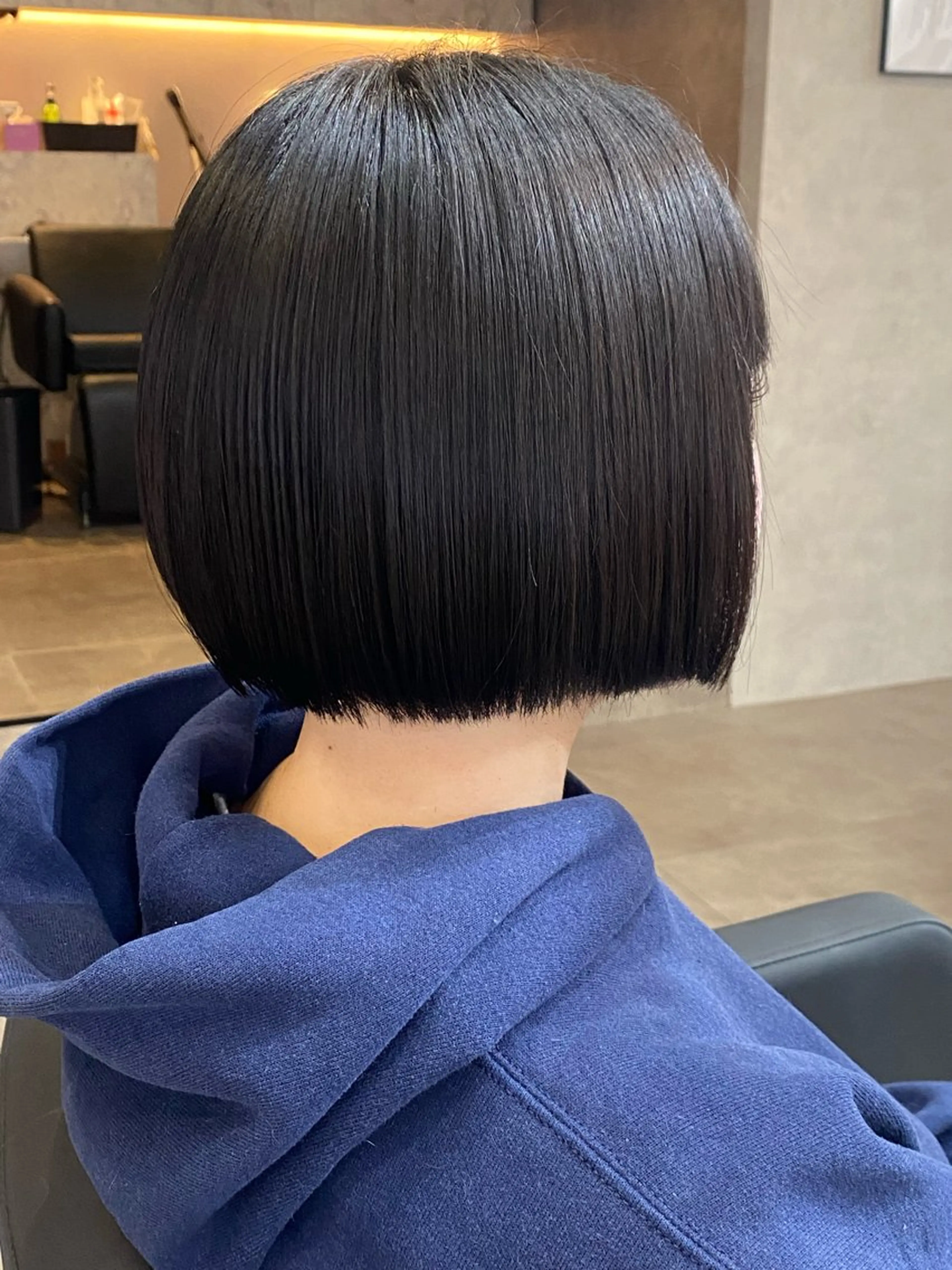 ショート ボブ カット トリートメント 吉田 恋々音のヘアスタイル