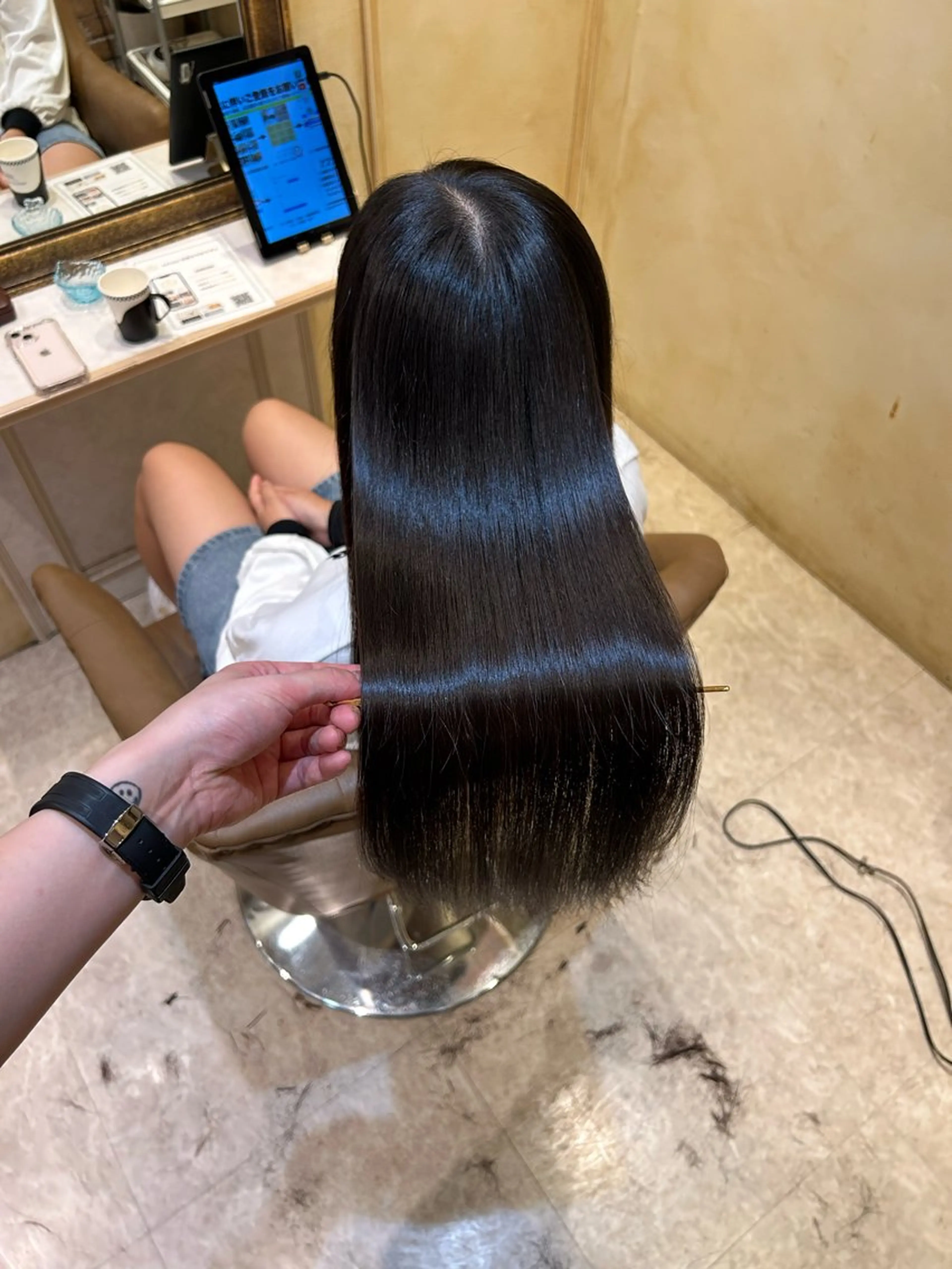 ロング パーマ 髪質改善 縮毛矯正 🌹【代表】古川暁 髪質改善縮毛矯正🌹のヘアスタイル