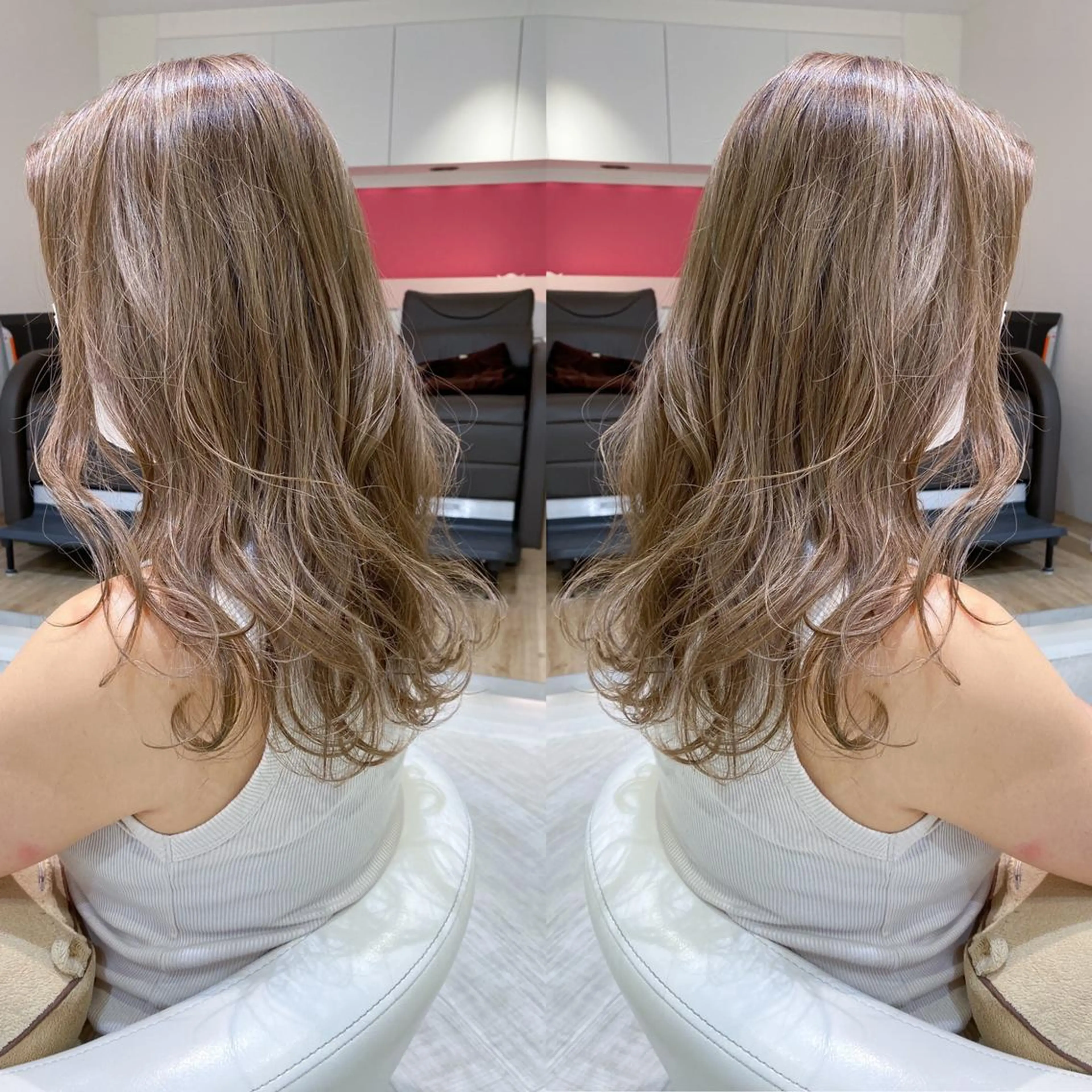 ロング SOU/エクステ /ダブルカラーのヘアスタイル