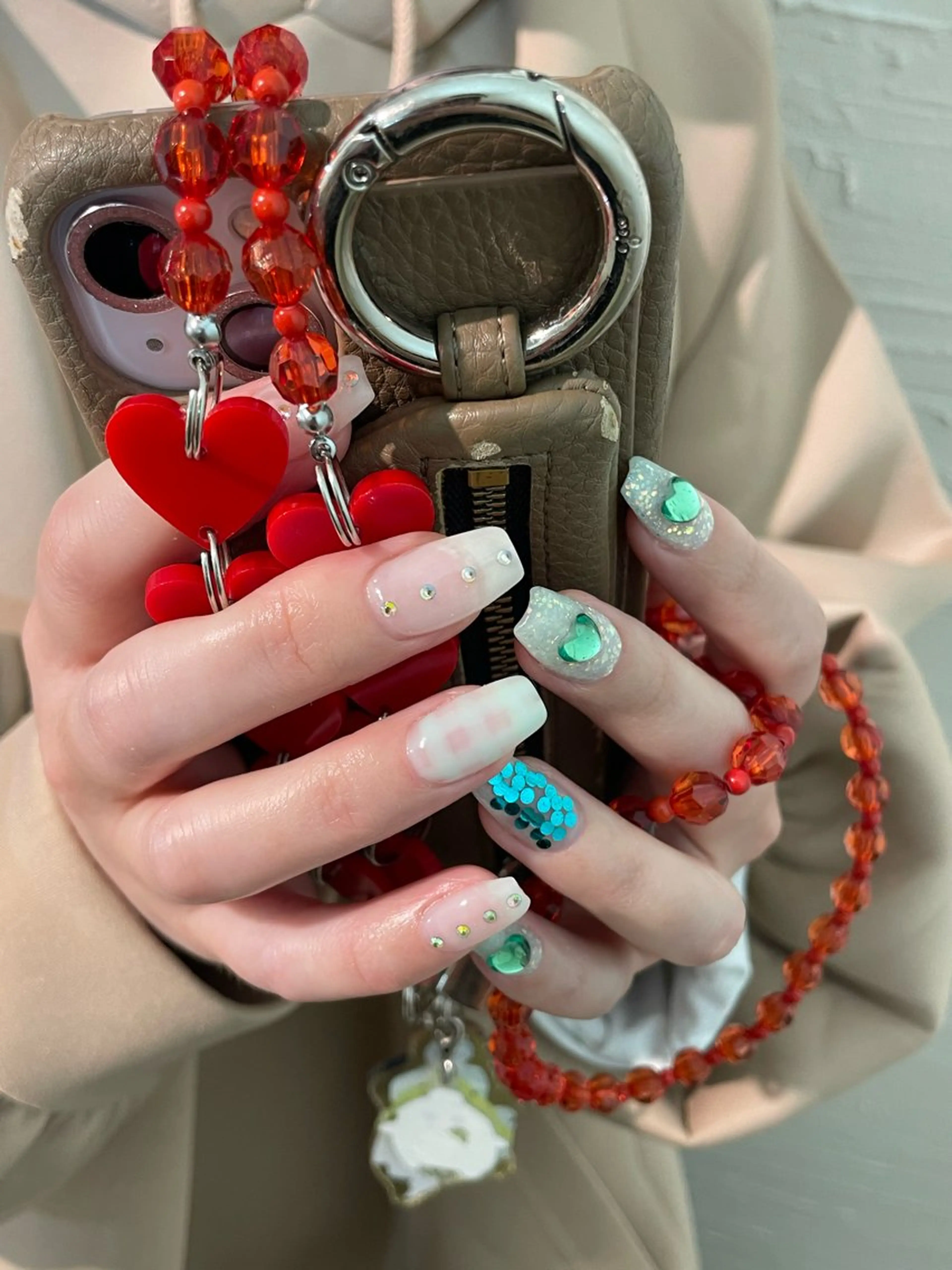 ネイル フラワーネイル フレンチネイル ジェルネイル ガーリー ハート nailist. sayaのネイルデザイン