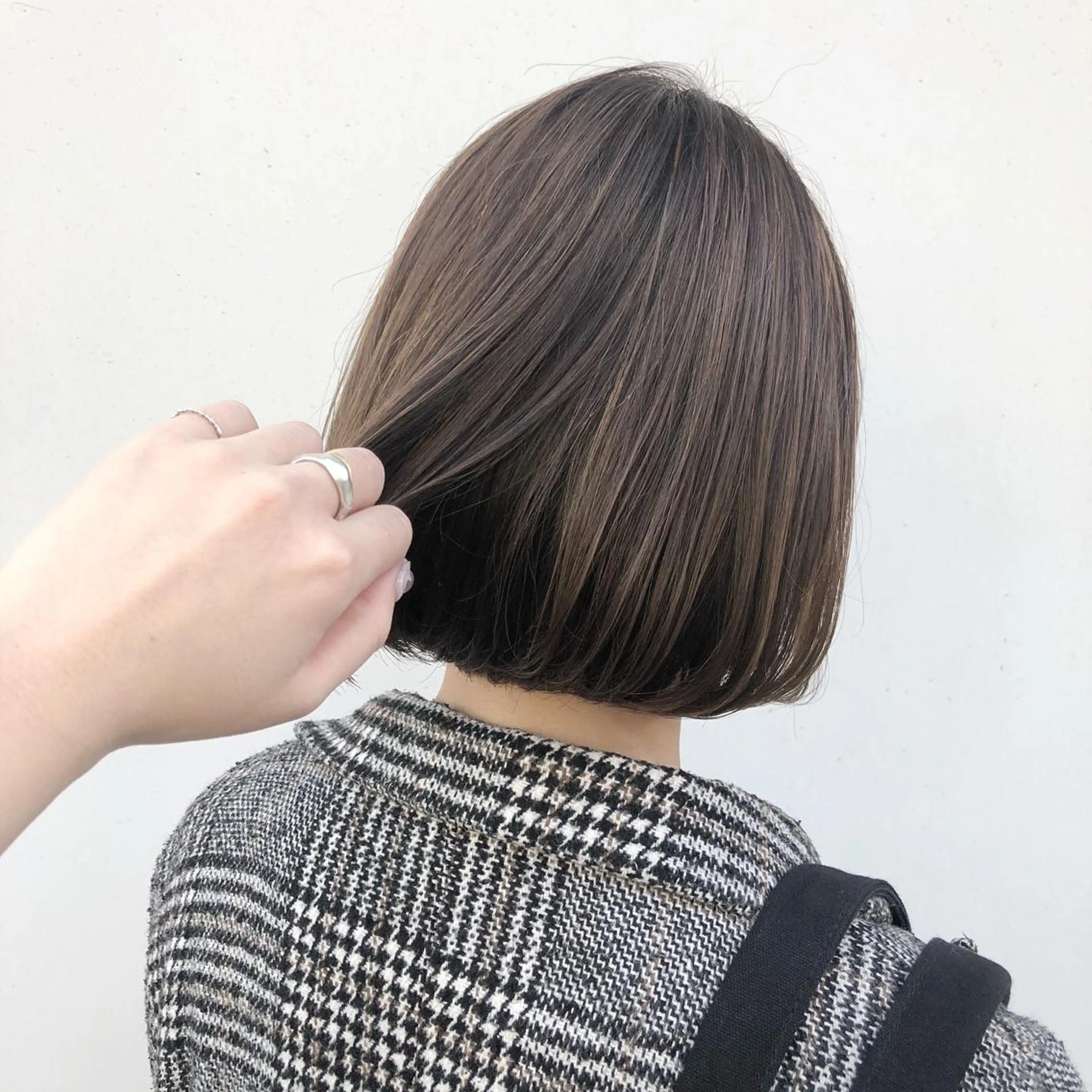 ショート カラー ハイライトカラー ハイライト 榎園 由美のヘアスタイル