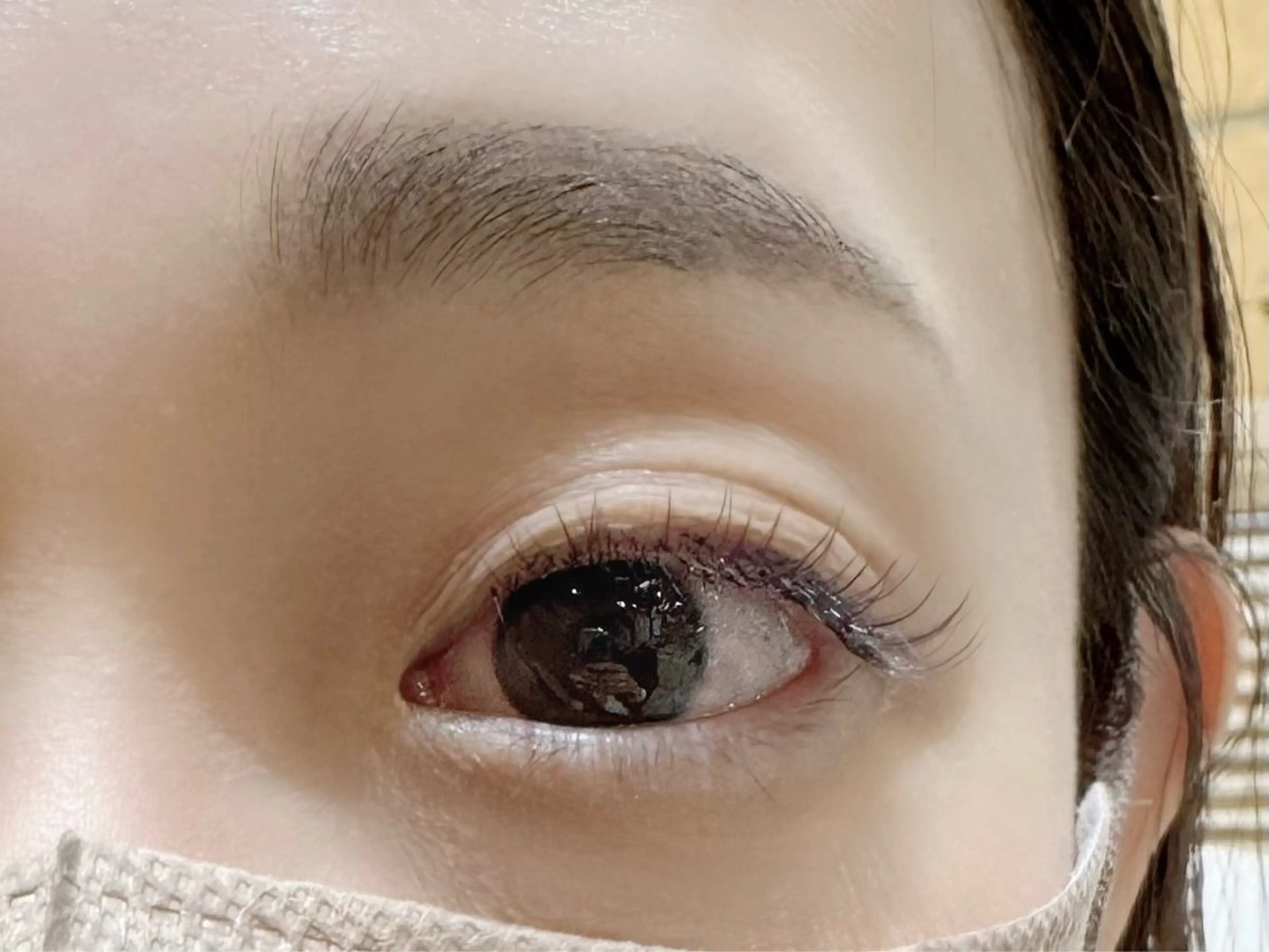 ブラウンエクステ120本の写真