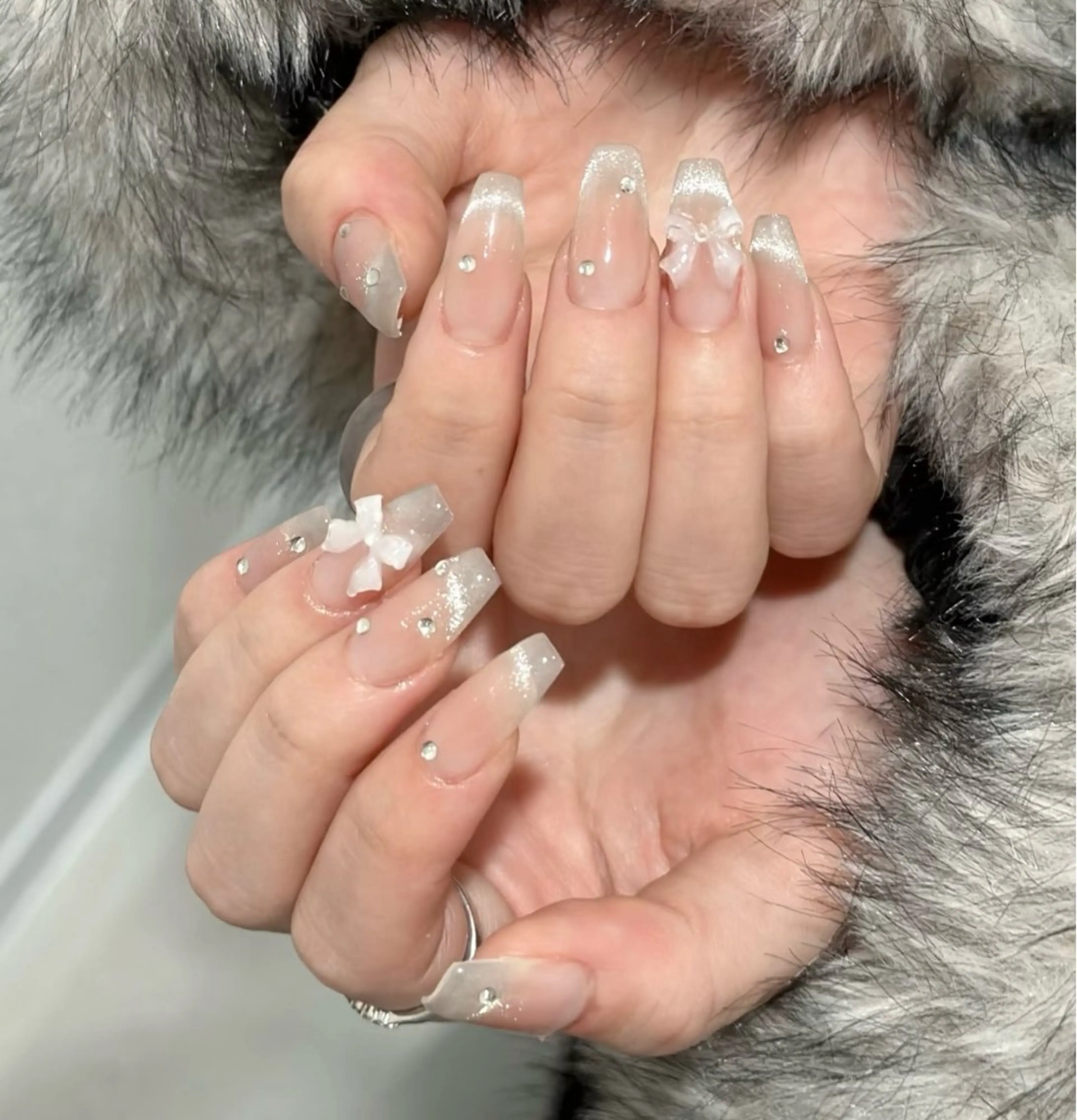 ネイル アートネイル べっ甲ネイル チークネイル 成人式 長さ出し ハンドネイル ハンドケア For you. Nail Salonのネイルデザイン