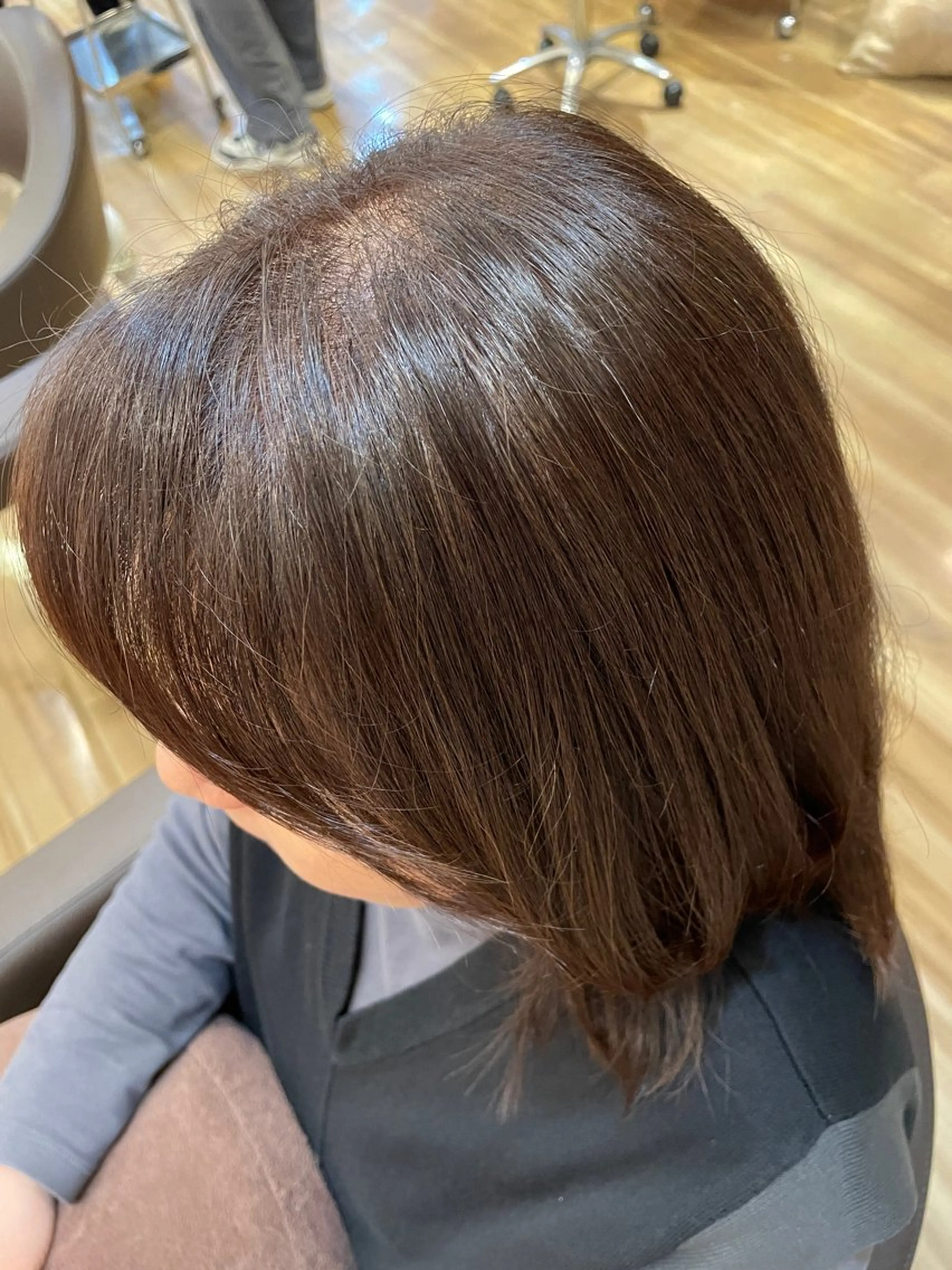 ミディアム カラー HONOKA 縮毛矯正/艶カラーのヘアスタイル