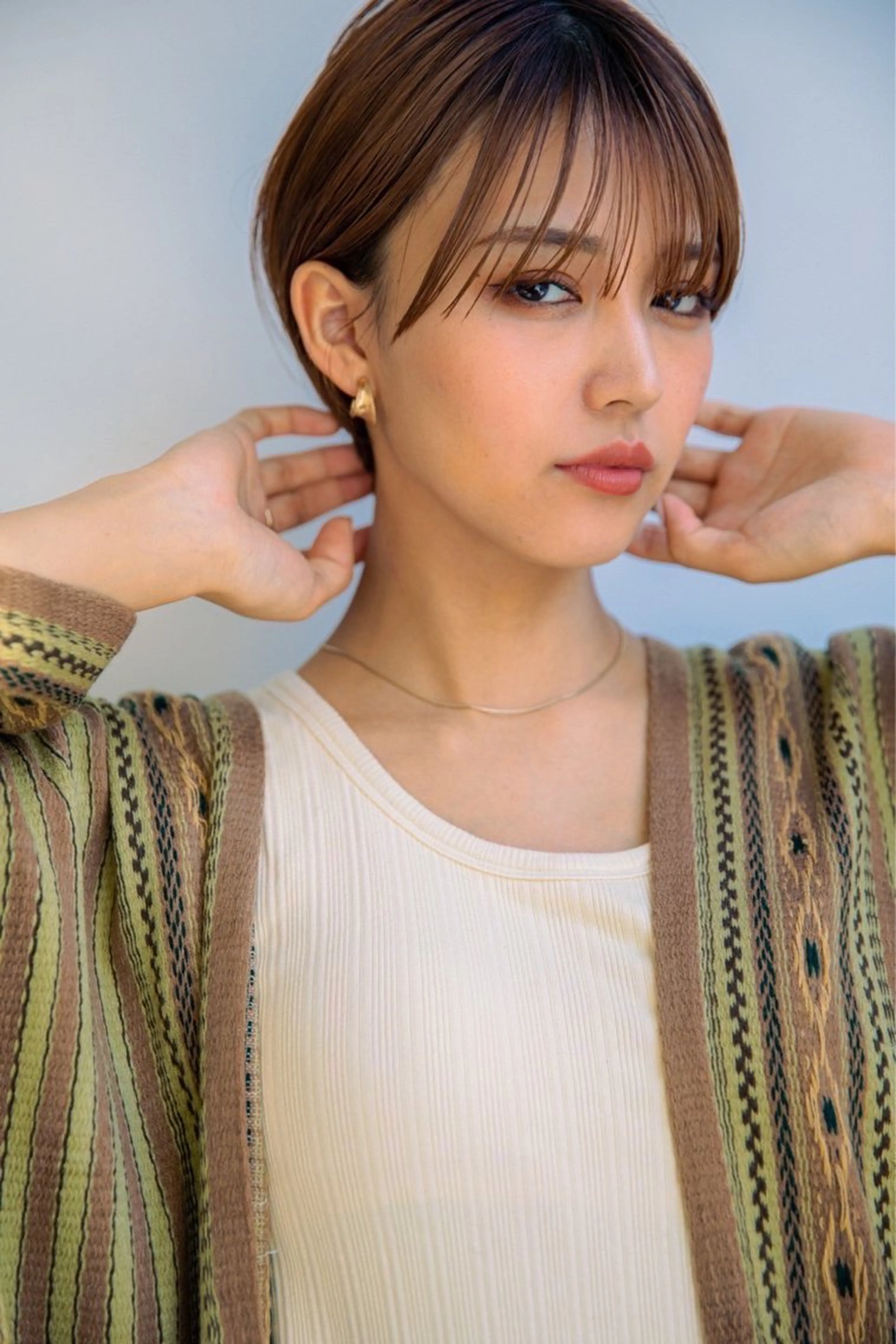 ショート 最新ケアカラー 髪質改善YUTOのヘアスタイル