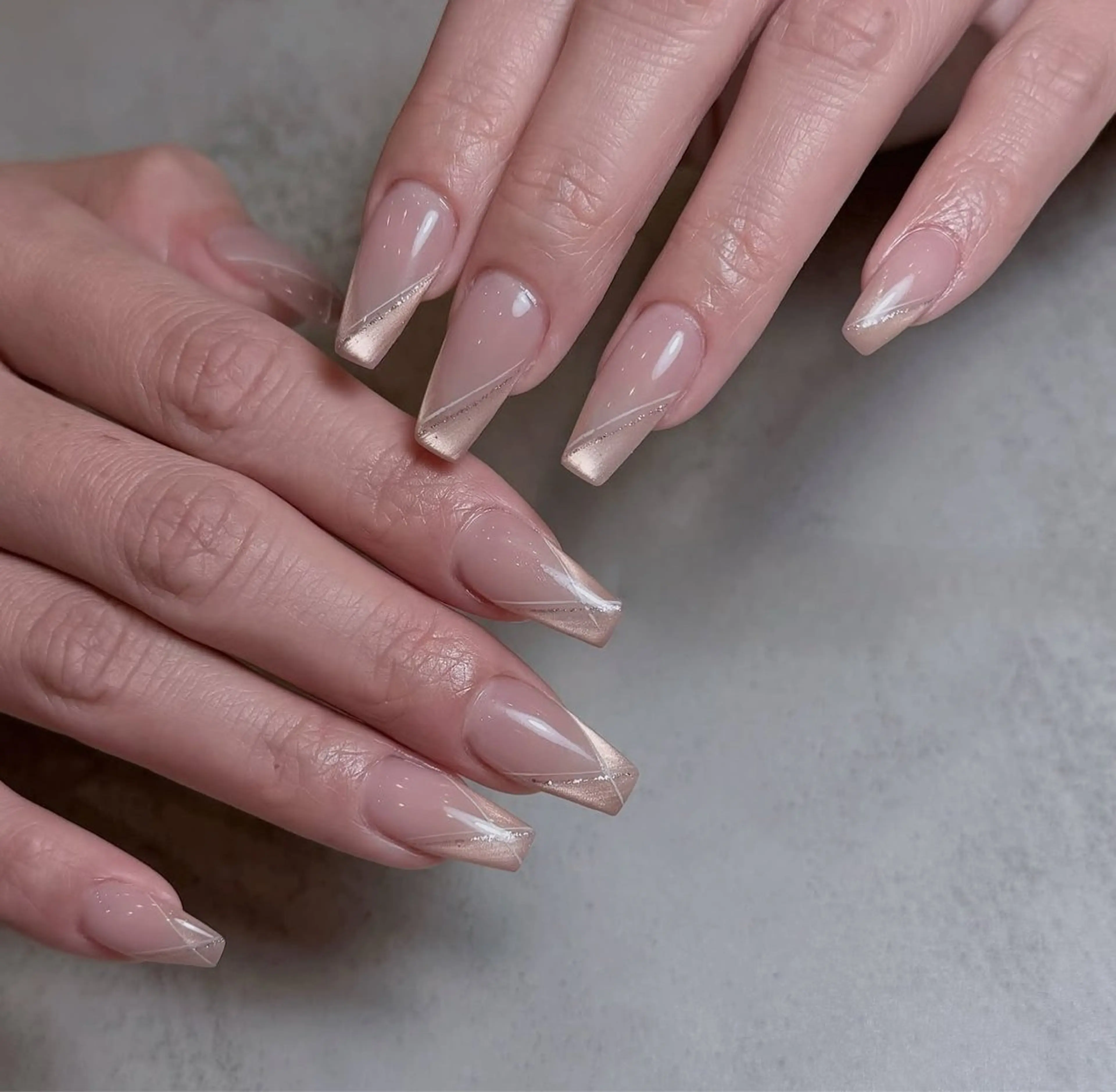 ネイル アニマル柄 オーロラネイル チークネイル フラッシュネイル ジェルネイル ハンドネイル Lyna 池袋のネイルデザイン