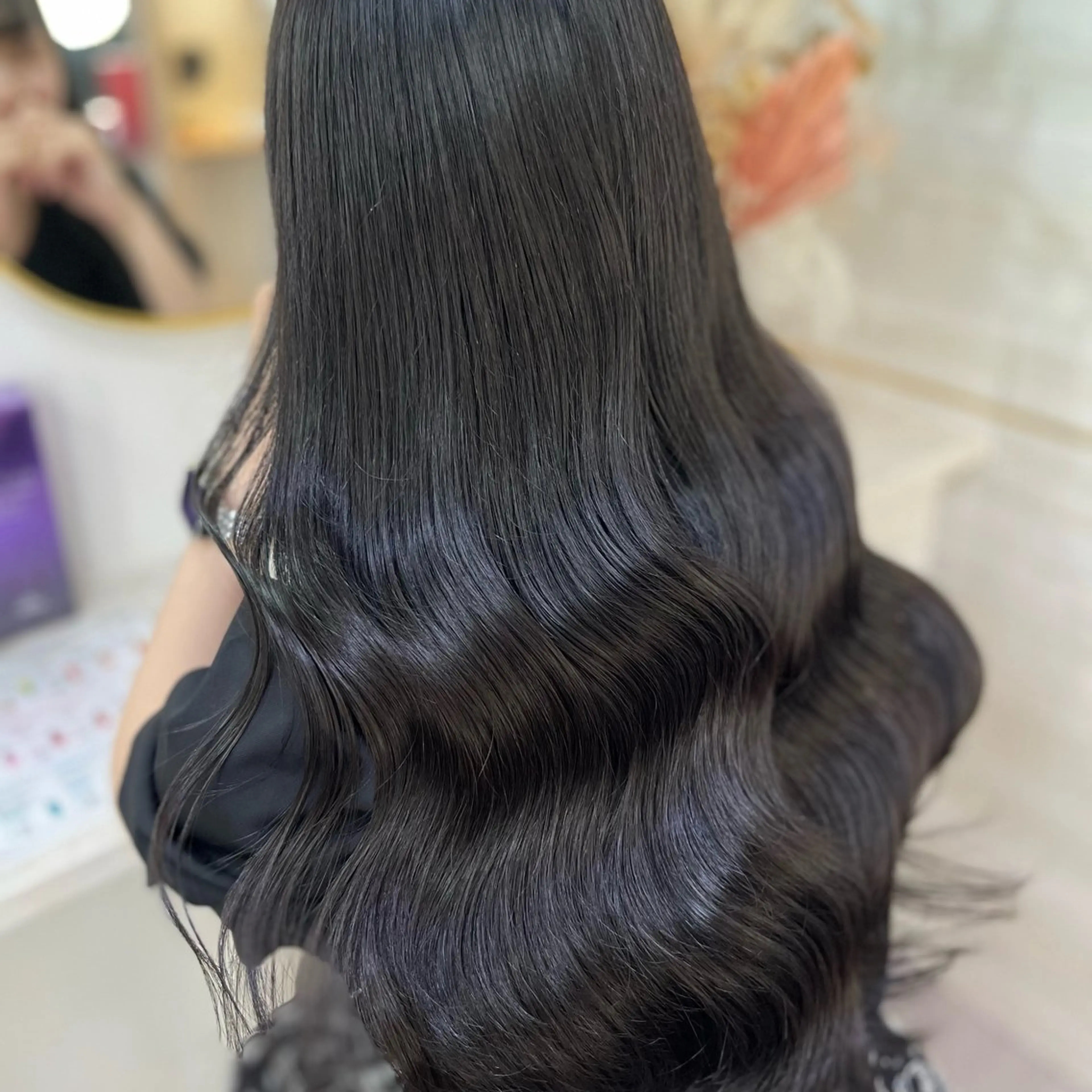 ロング カラー 💘Kurea💘 艶髪/韓国/暗髪のヘアスタイル