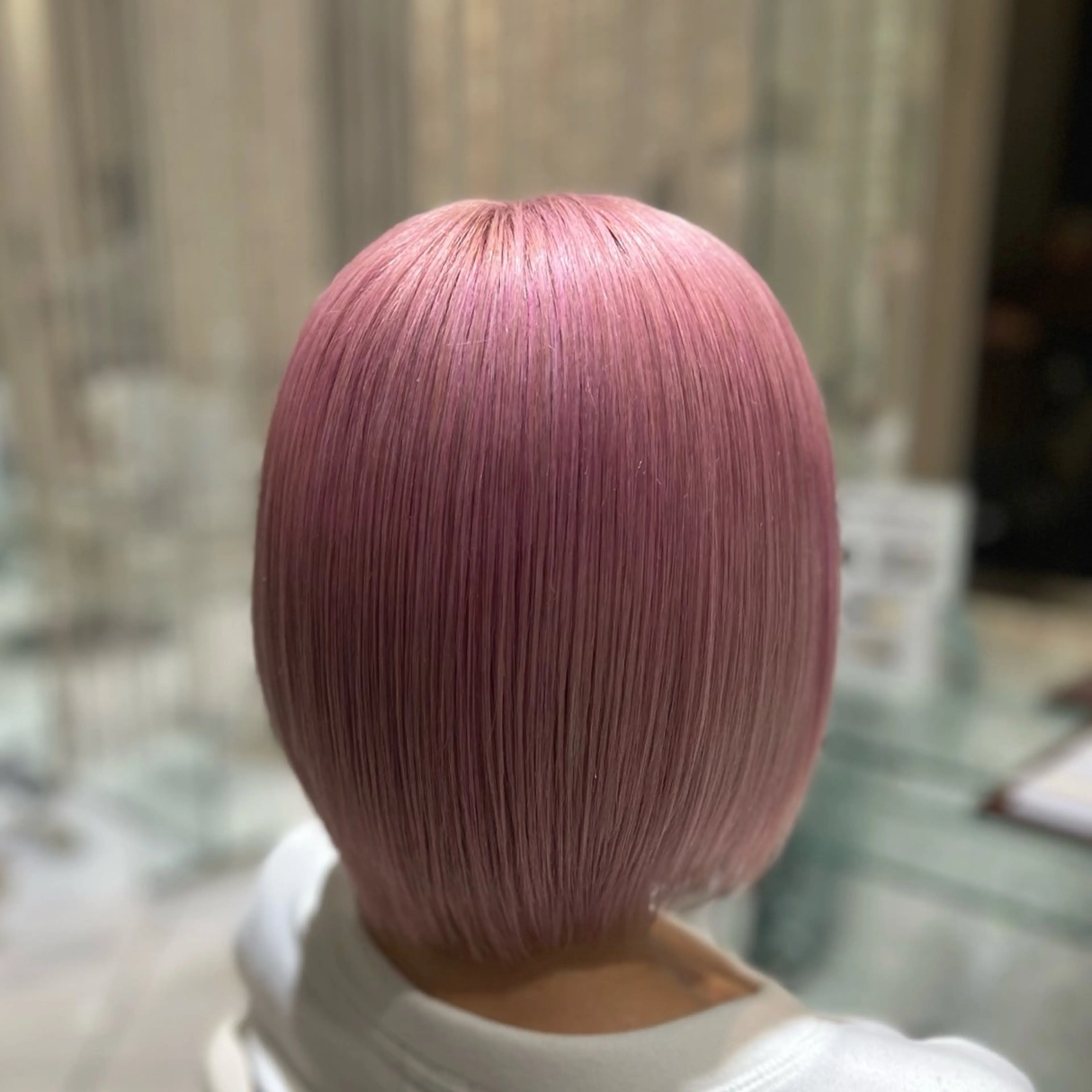 ショート カラー バレイヤージュ ブリーチ ケアブリーチ 透明感カラー デザインカラー カット ヘアカラー ボブ/ハイトーン髪質 改善/越谷✨クラモチのヘアスタイル