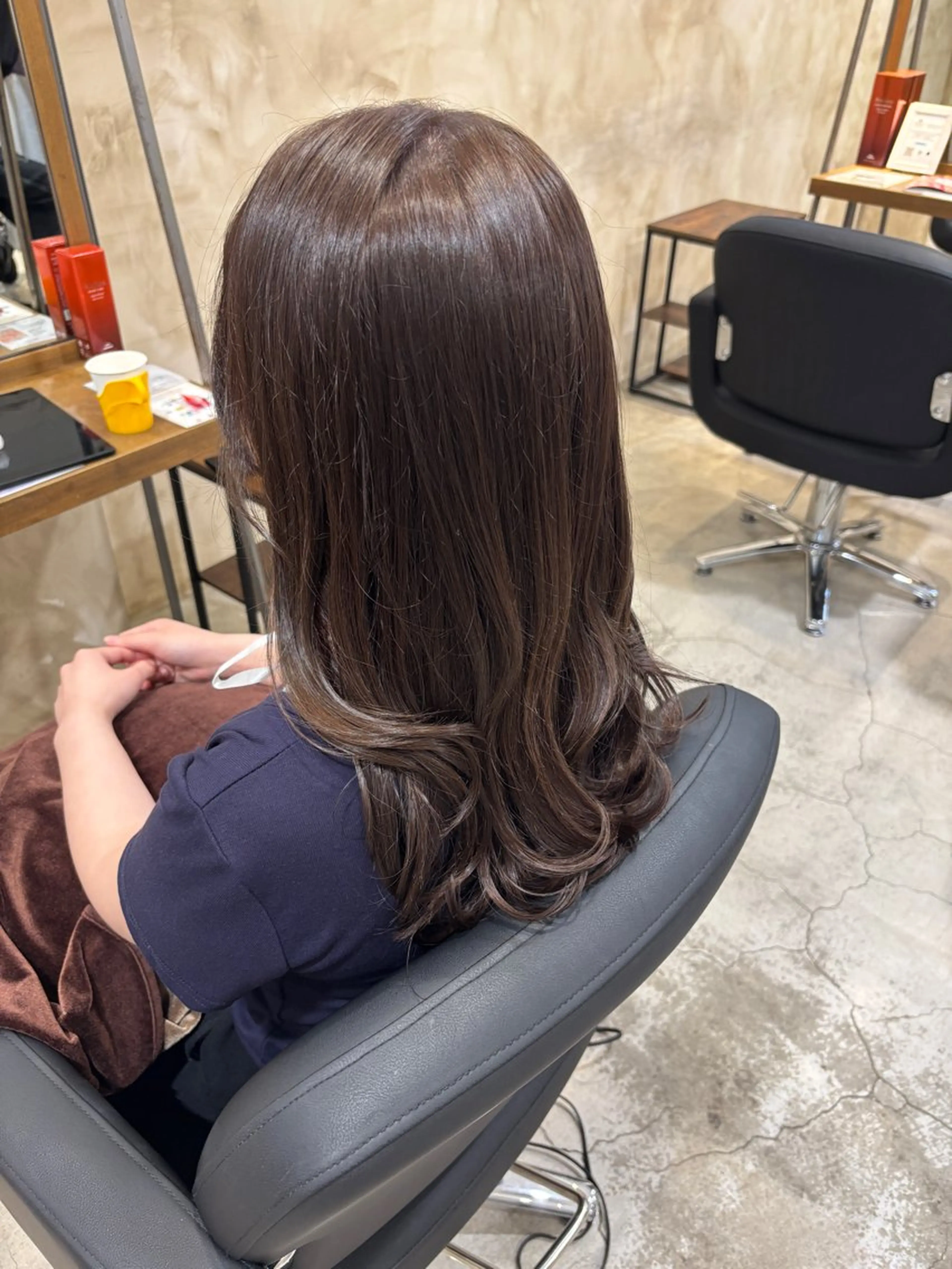 ロング カット ヘアカラー トリートメント ツヤカラー🫧 Saeのヘアスタイル