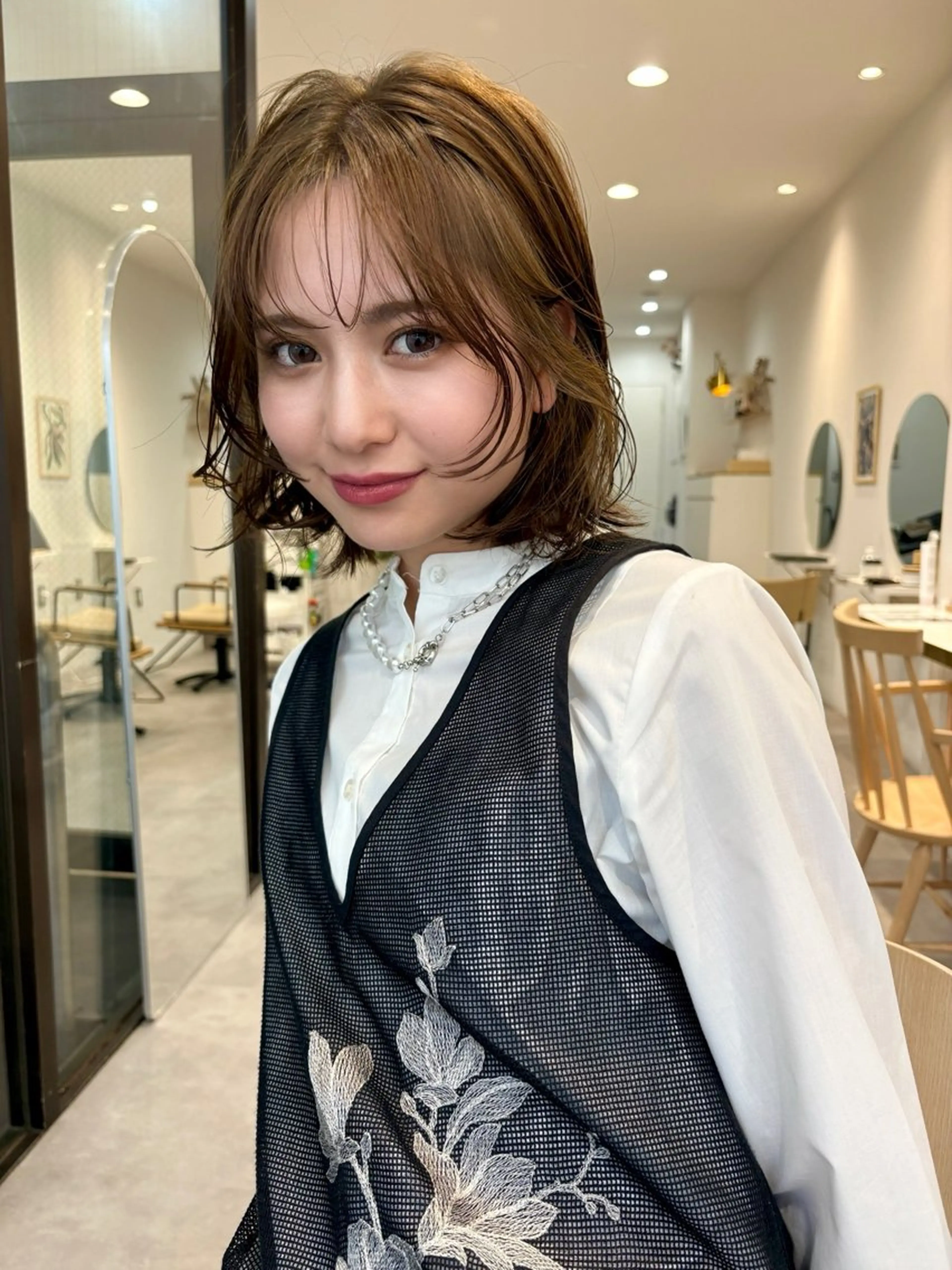 ミディアム カラー カット ヘアカラー トリートメント 即モテ×メンズヘア/ 表参道/MOMONEのヘアスタイル