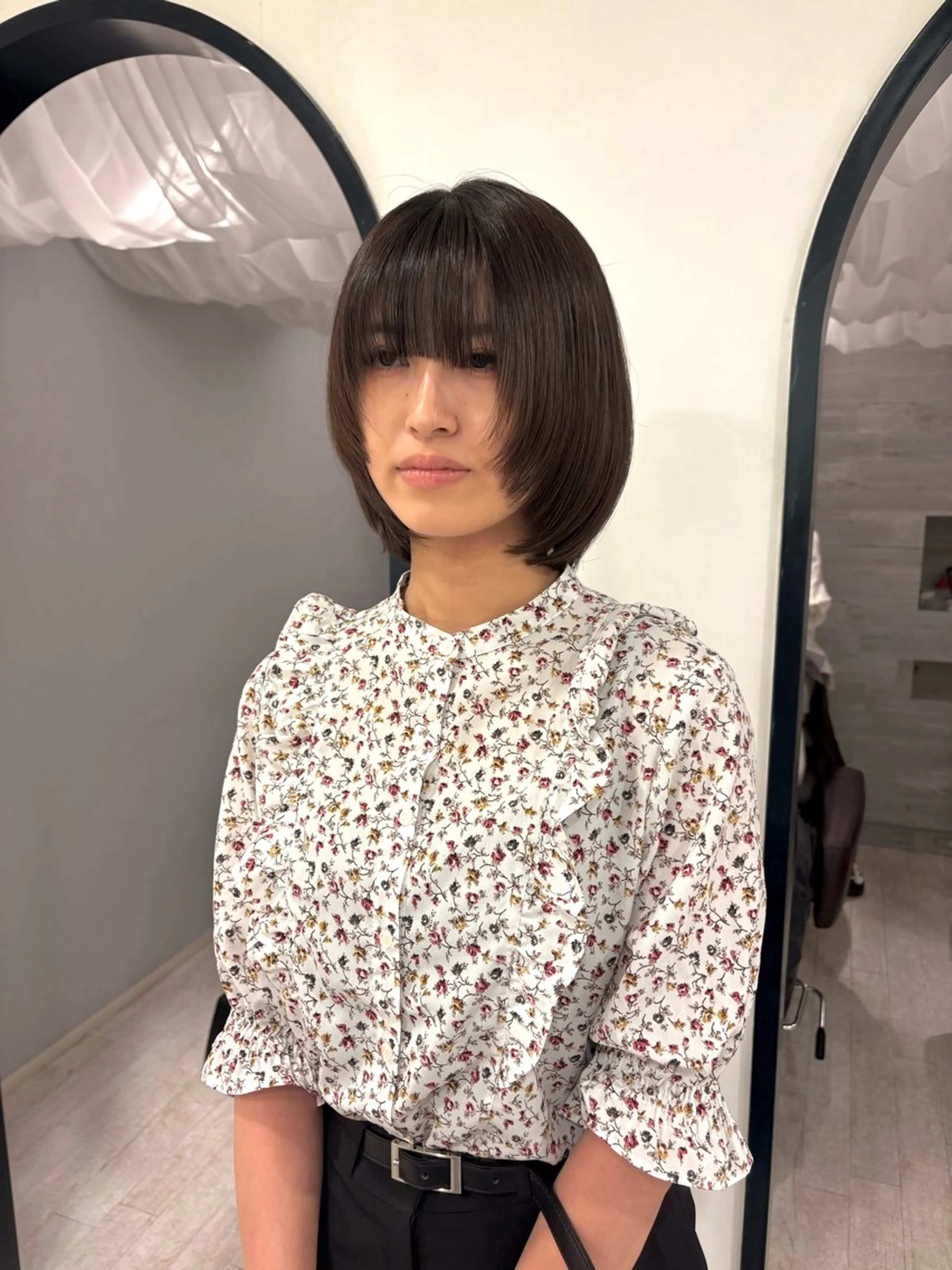 ショート ボブ 顔まわりレイヤー レイヤーカット Lita所属・Lita たいちのヘアスタイル