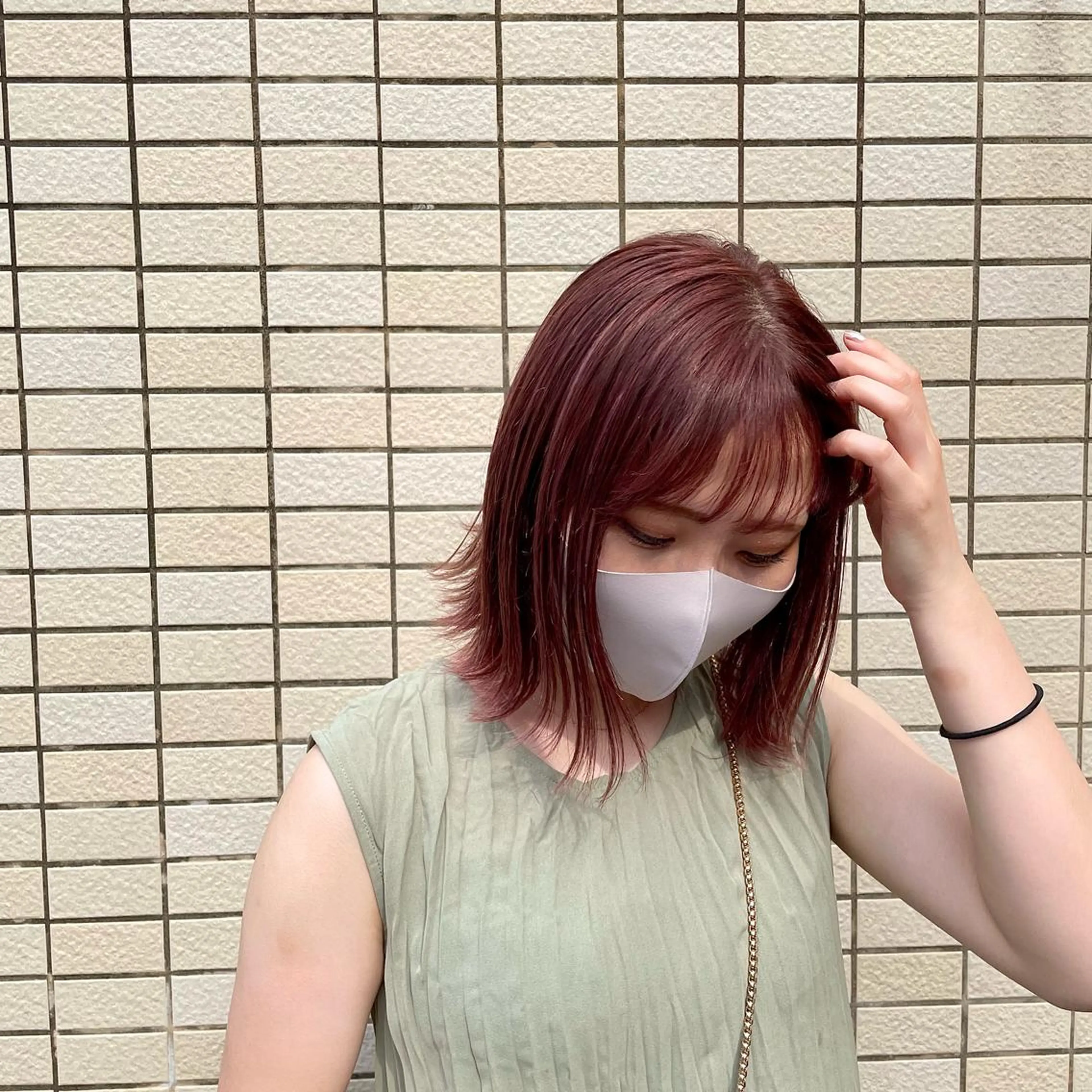 ミディアム カラー 透明感カラー/高畑 /名古屋/山口航輝のヘアスタイル