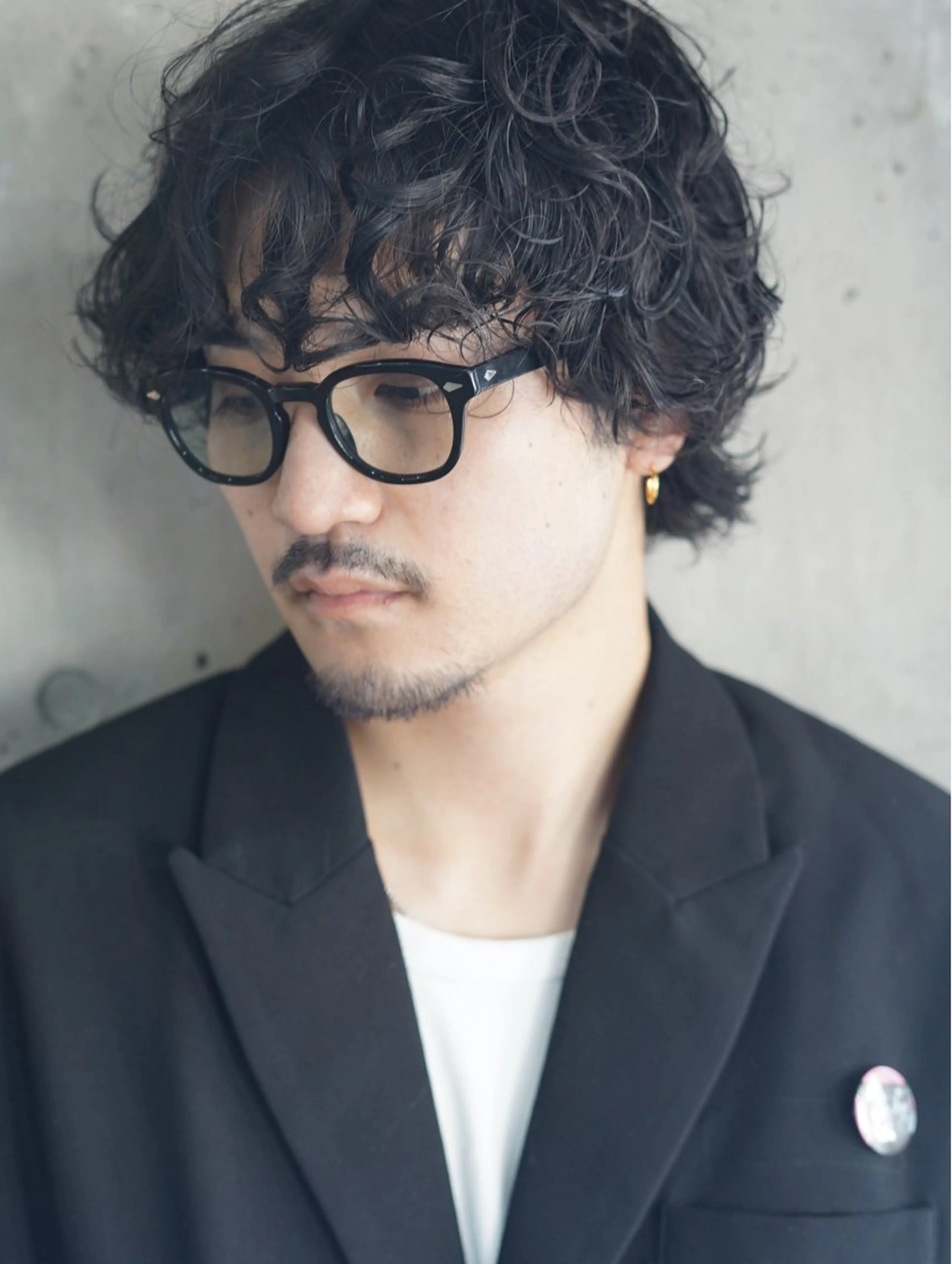 パーマ メンズ カット パーマ ヘアセット メンズブリーチカラー /パーマ ごーた立川のヘアスタイル