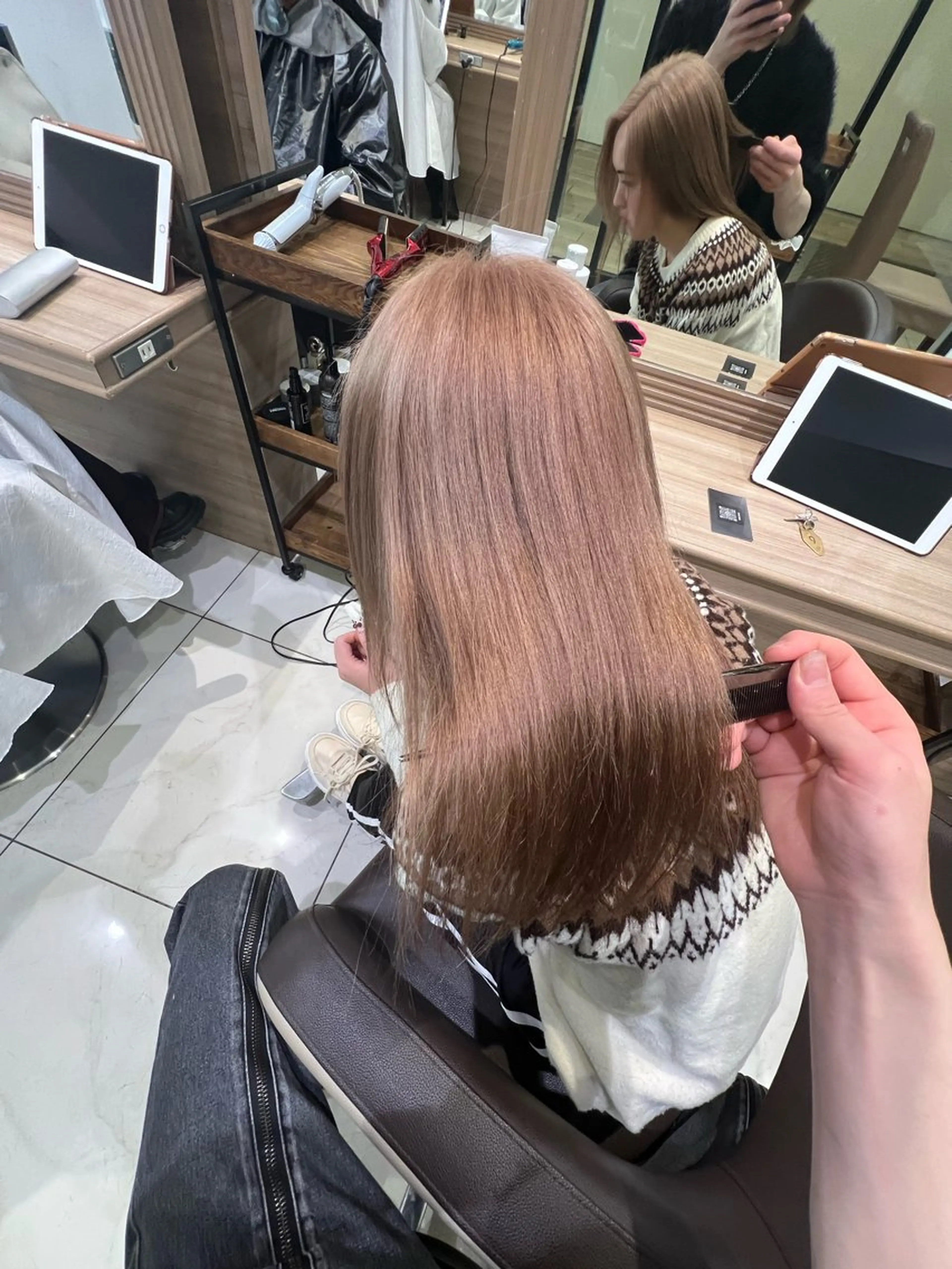 ロング カラー ブリーチ/デザイン 💎ryuyaのヘアスタイル