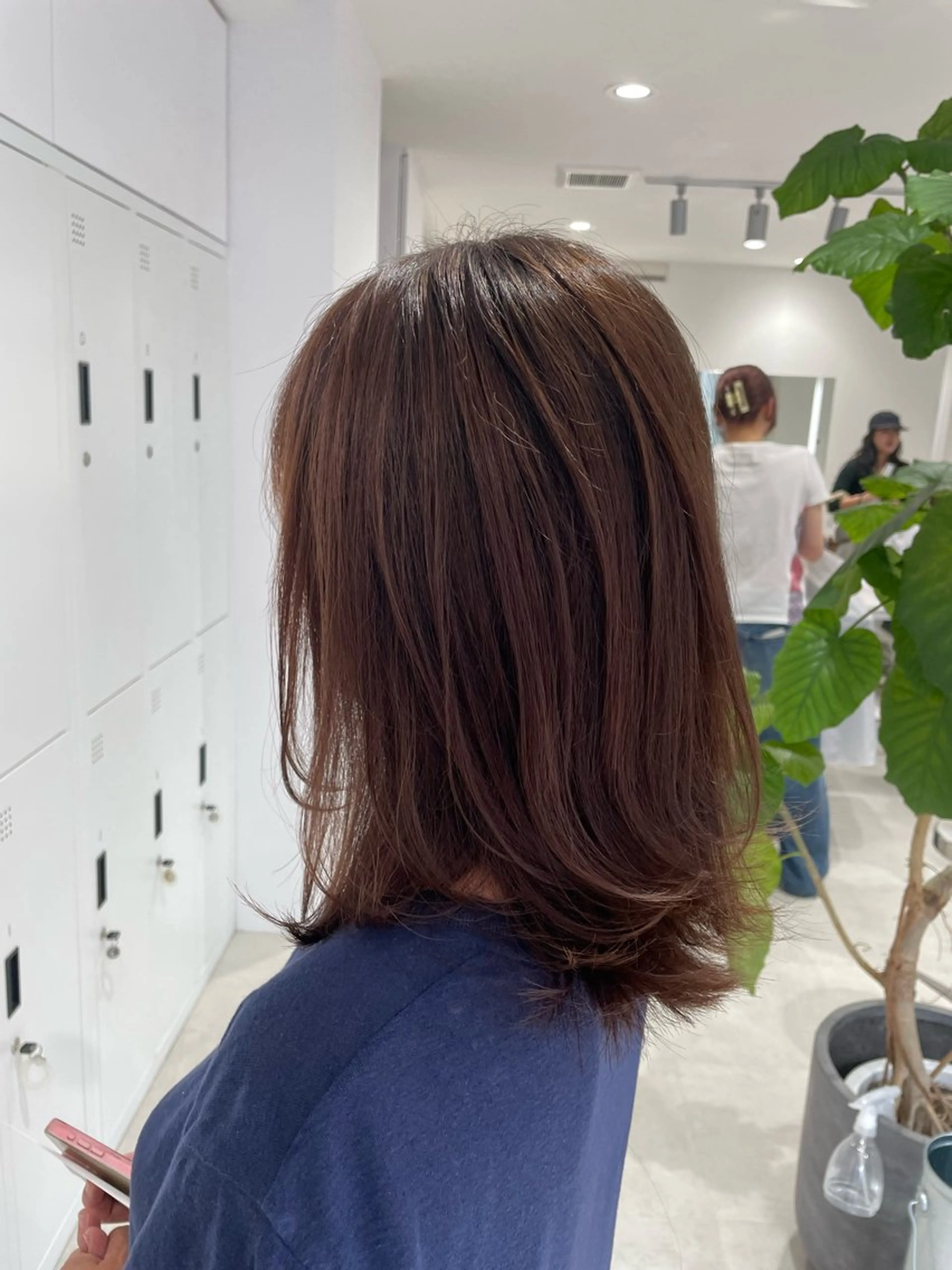 セミロング カラー ヘアカラー トリートメント ヘアセット グレージュ/ベージュ /経堂/sana🌱のヘアスタイル