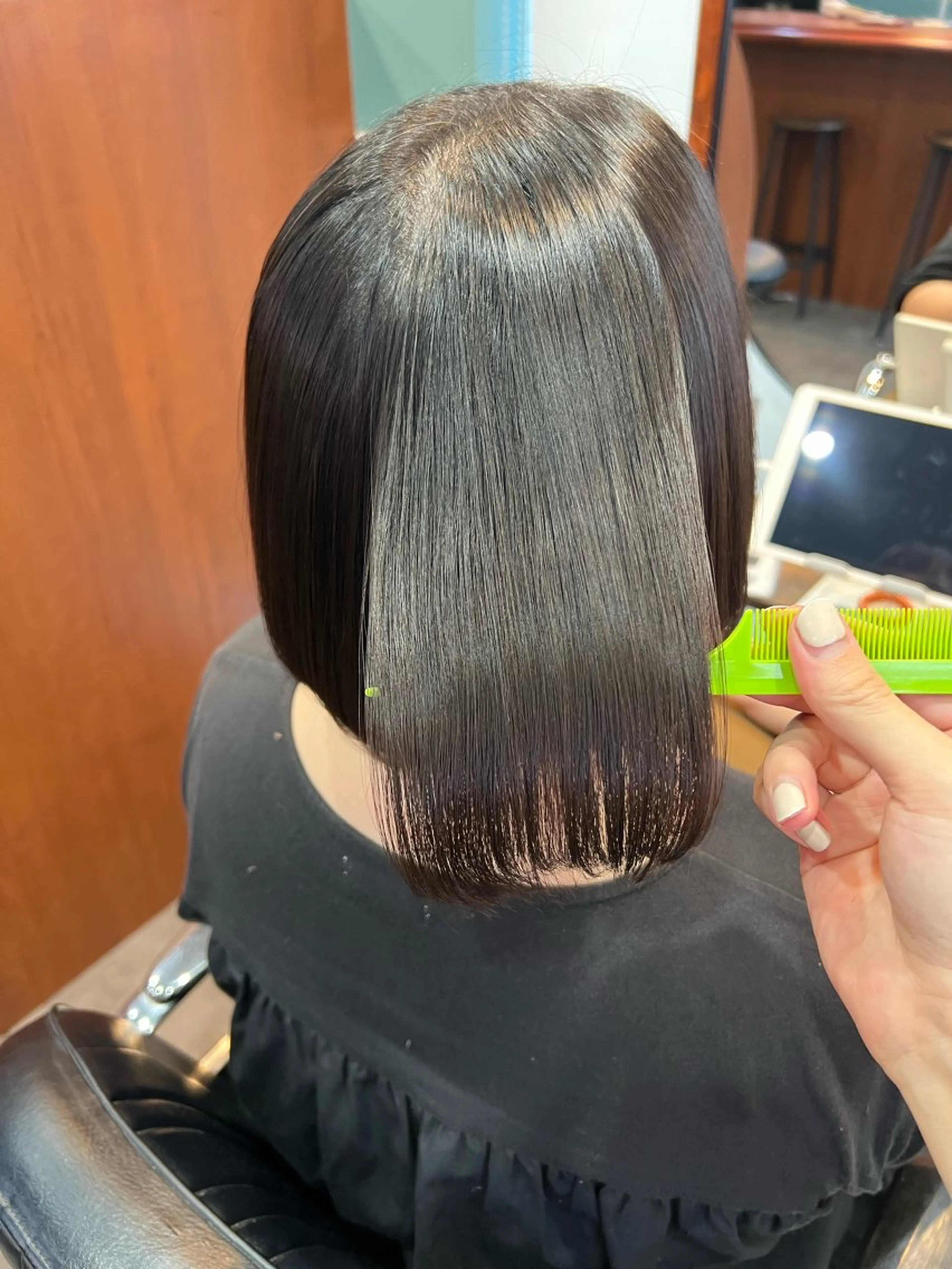 ミディアム カット 縮毛矯正 トリートメント studio HEAP 辻堂 髪質改善サロン所属・美髪矯正/髪質改善 🌼 原田 愛弓のヘアスタイル