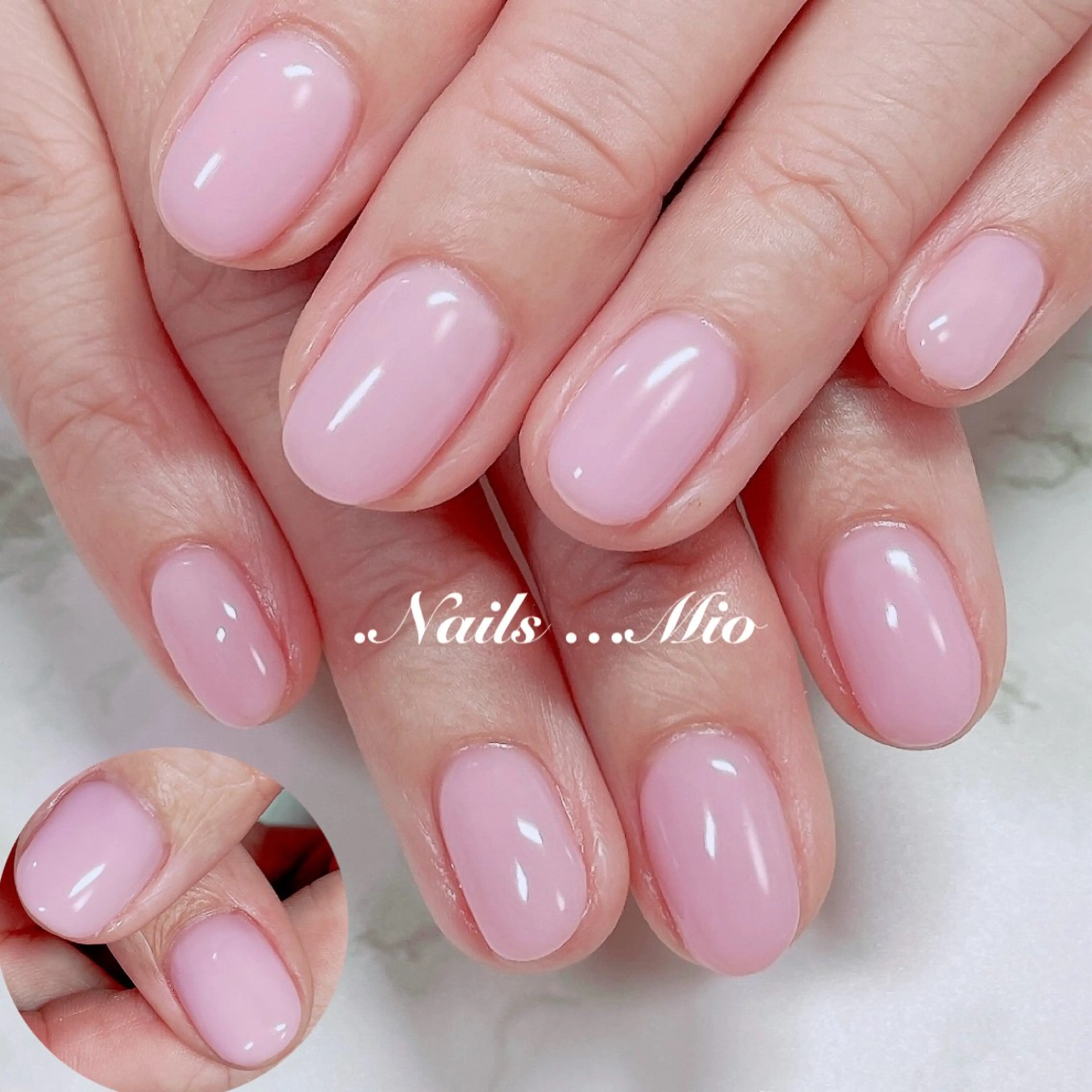 ネイル ジェルネイル ワンカラーネイル 赤色 ハンドネイル .Nails Mio 赤羽西ネイルサロンのネイルデザイン