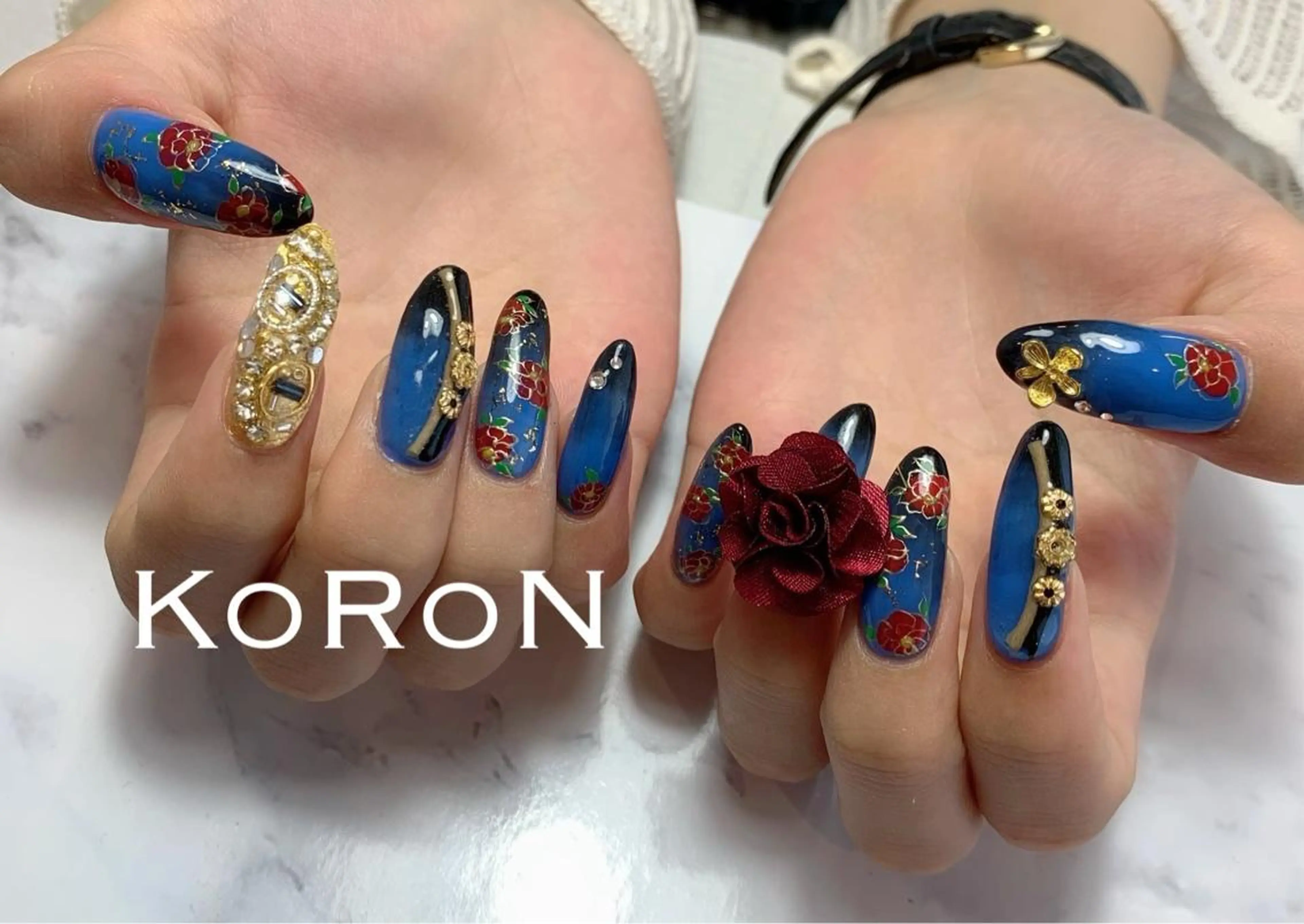 ネイル ハンドネイル 自宅サロン鎌倉 KORONのネイルデザイン