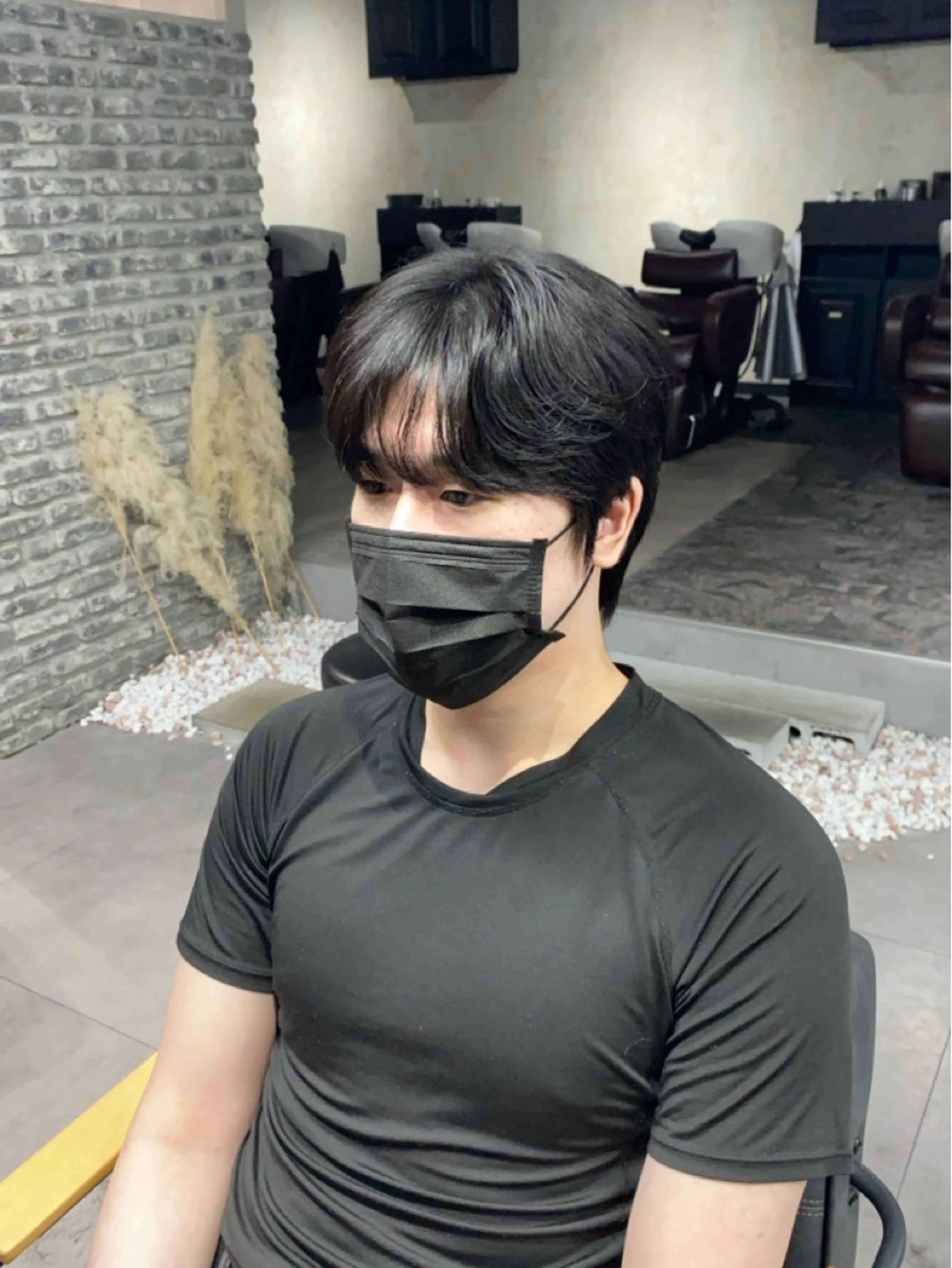 メンズ センターパート メンズ韓国風 LUAU Ao所属・韓国ヘア/梅田 / shiinaのヘアスタイル