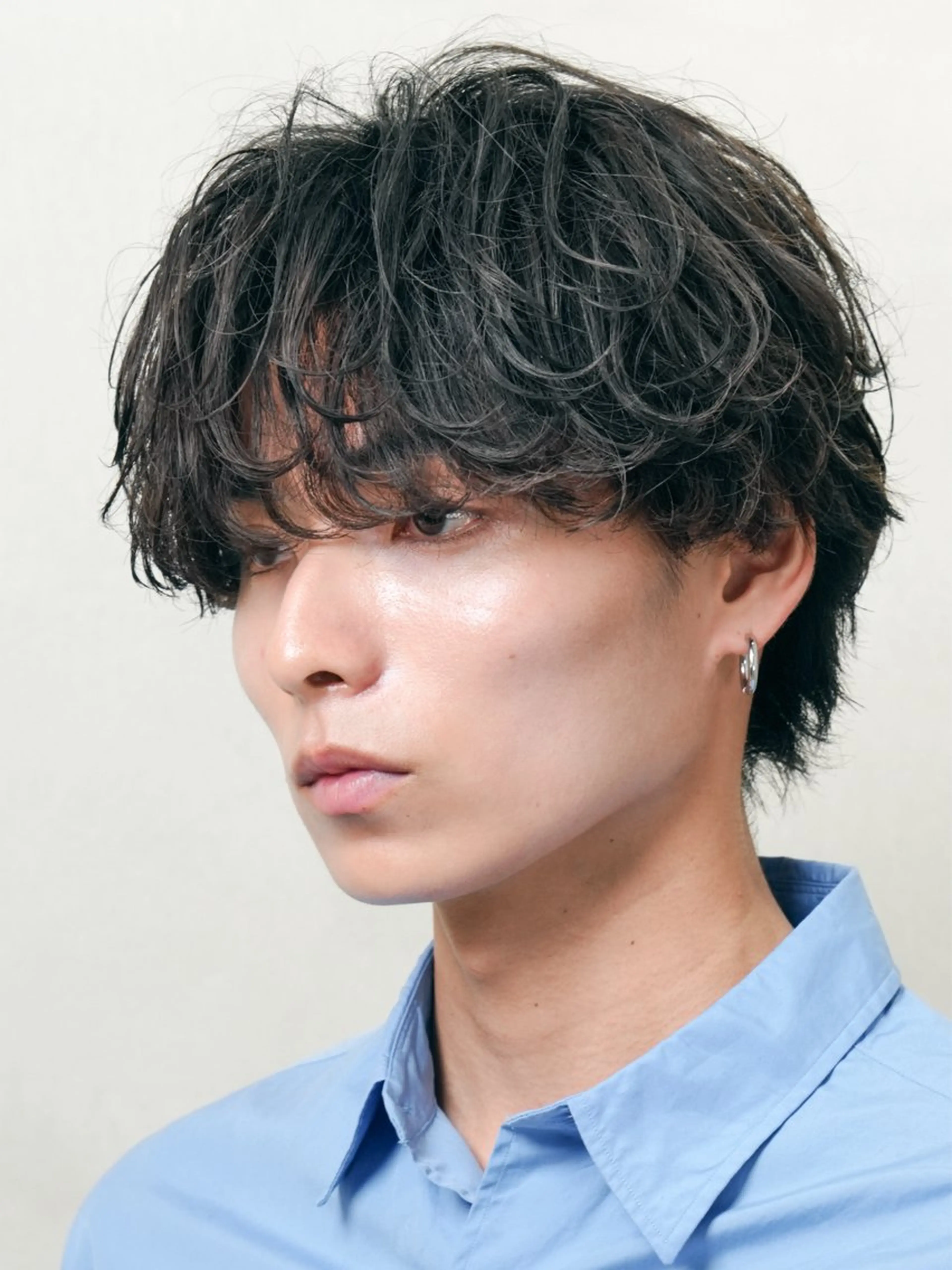 ミディアム パーマ メンズ ミディアムパーマ マッシュ メンズパーマ ツイストスパイラルパーマ 波巻きパーマ fifth 天神大名所属・天神大名メンズパーマ 【fifth】のヘアスタイル