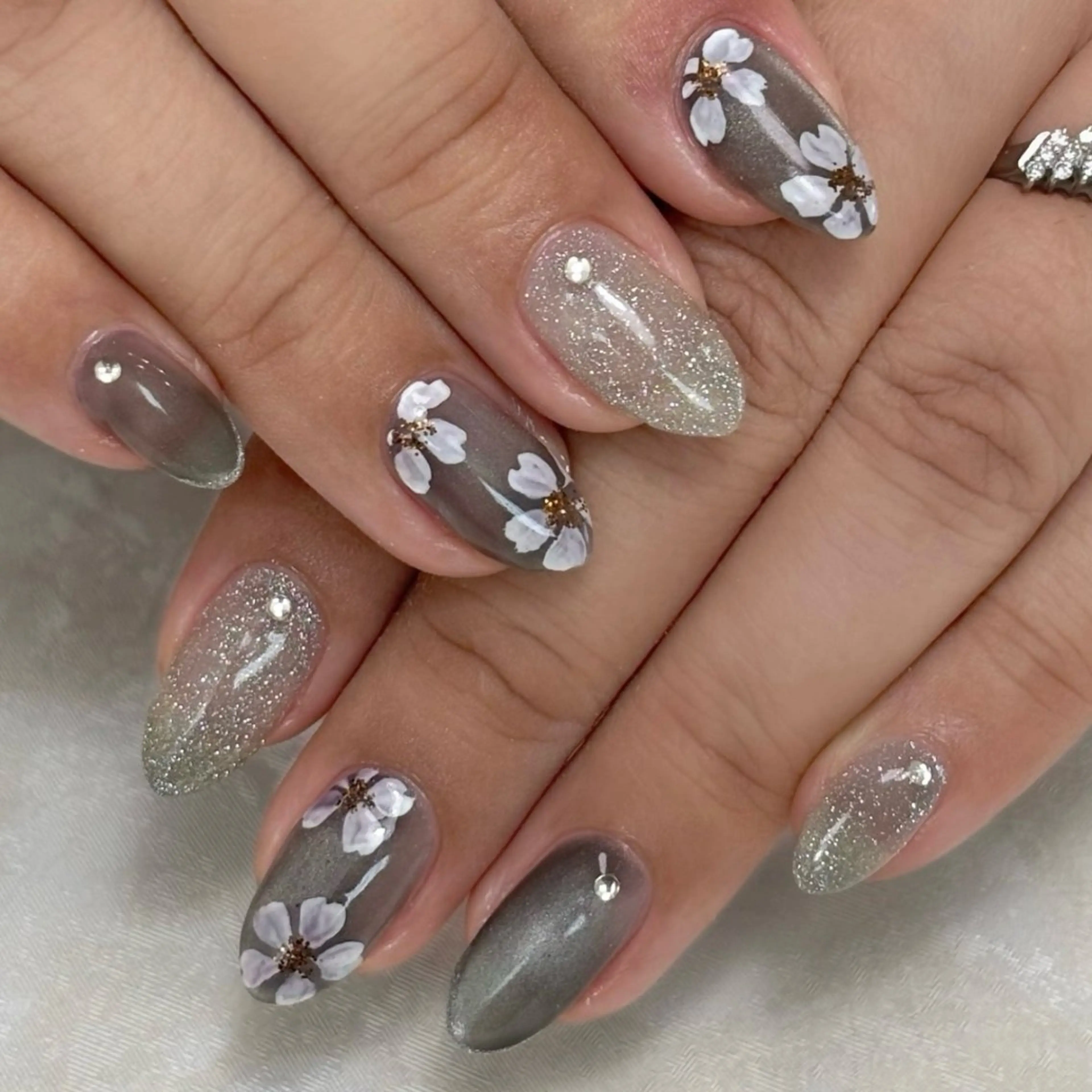 ネイル 桜ネイル ハンドネイル moka nailのネイルデザイン