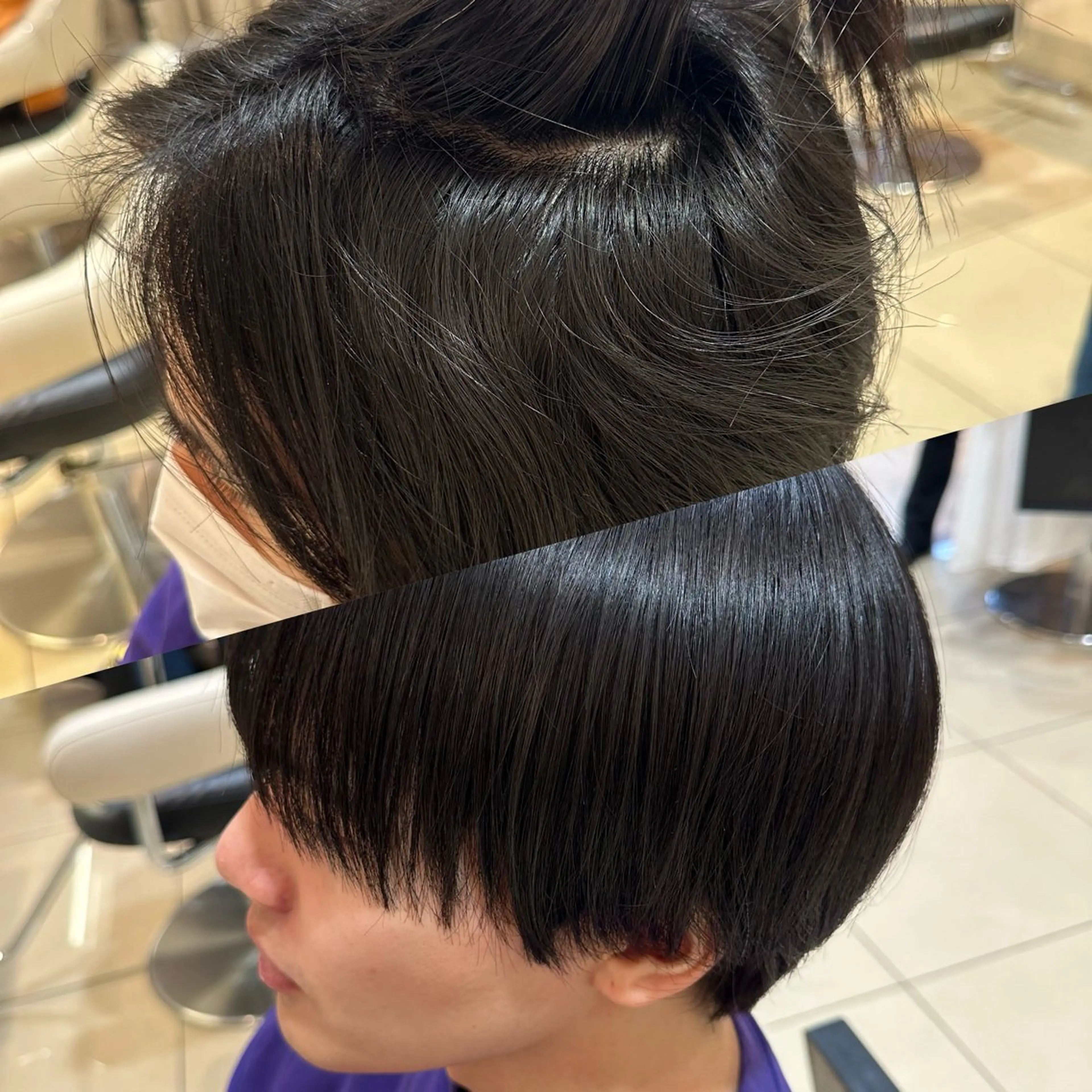 メンズ 縮毛矯正 Ash中目黒 森田みなみのヘアスタイル