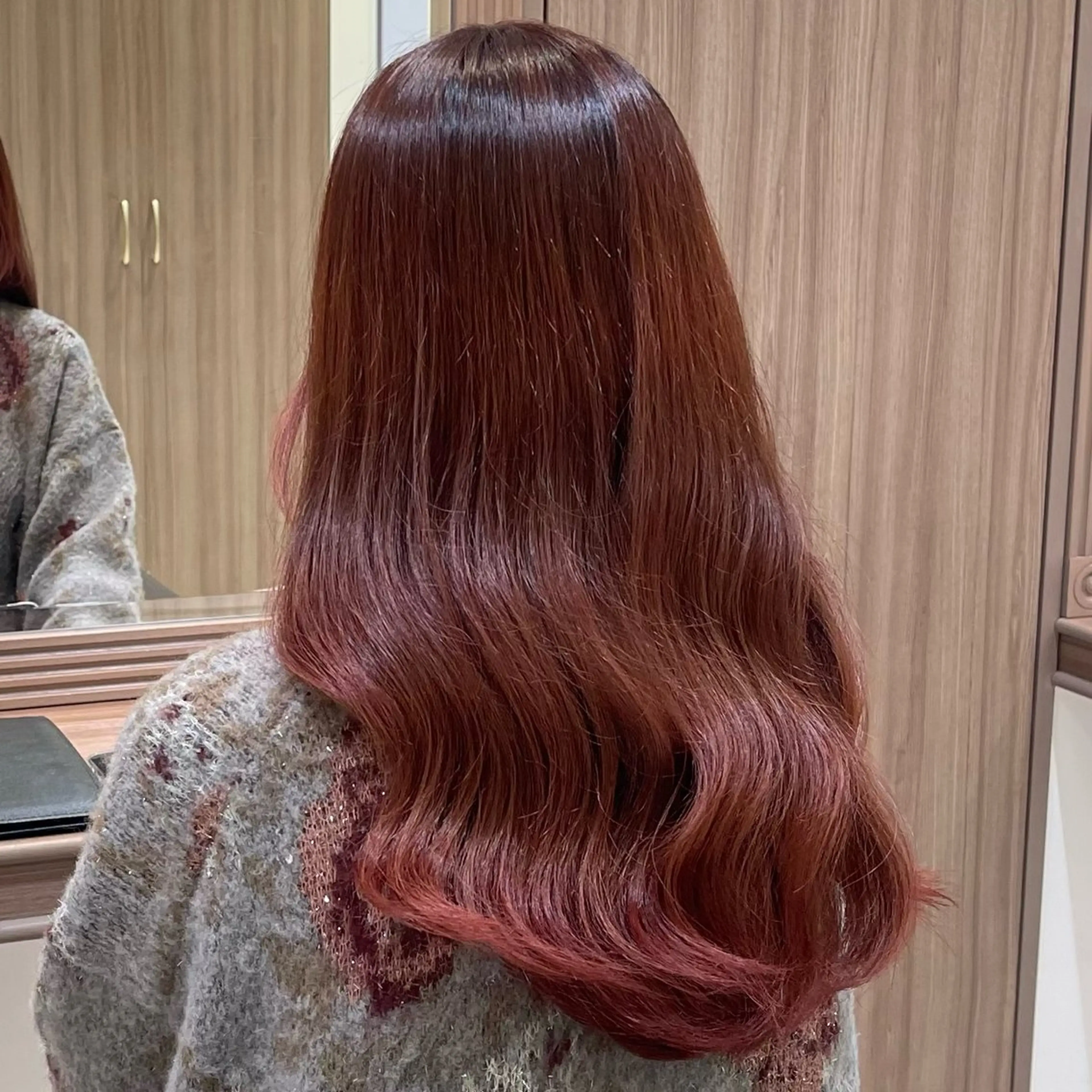 ロング カラー ブリーチ ブリーチなしカラー 𓍯暖色/韓国風 田中沙羅‎𓍯のヘアスタイル