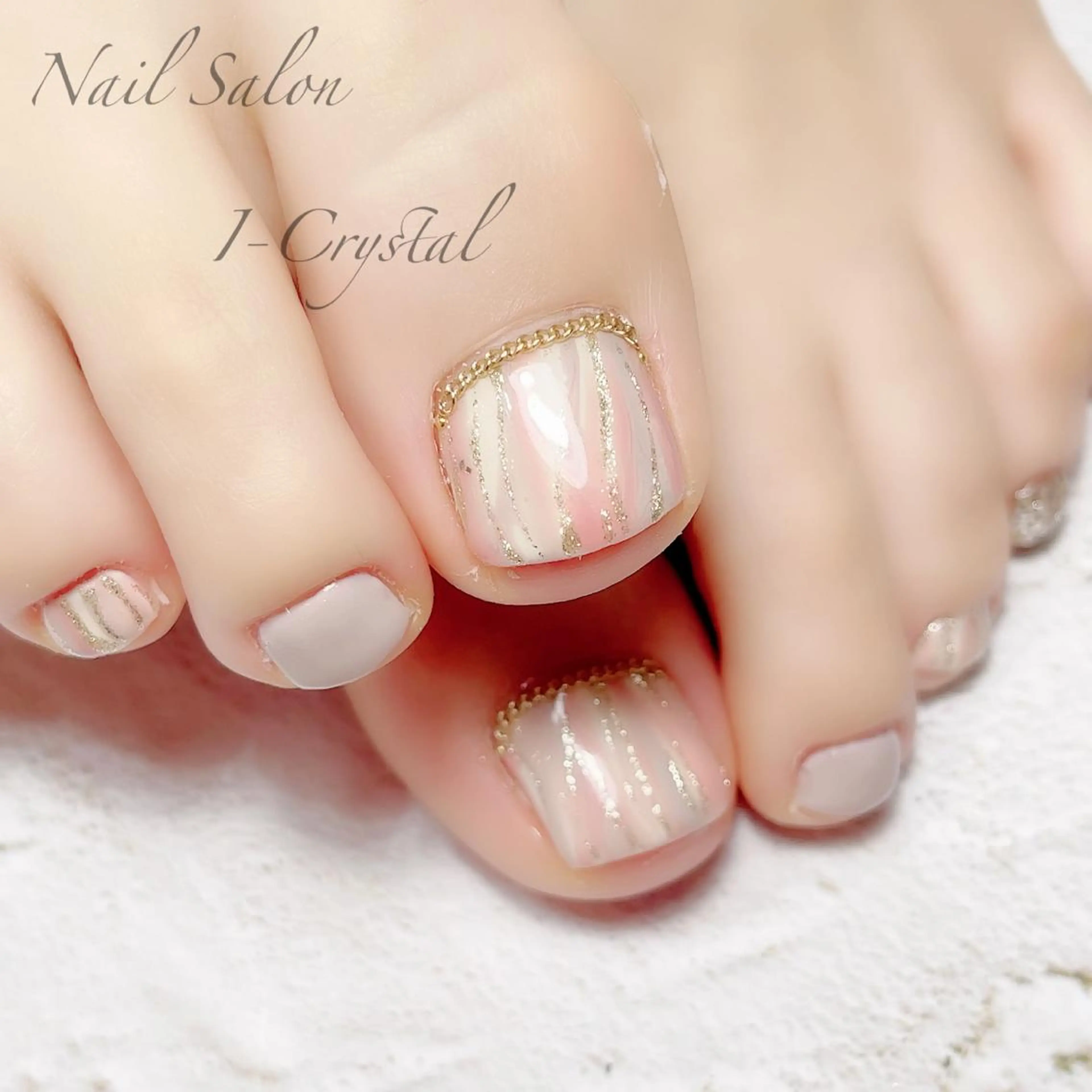 ネイル フットネイル ジェルネイル ニュアンスネイル パラジェル NailSalon  I-Crystal所属・中村 郁美のネイルデザイン