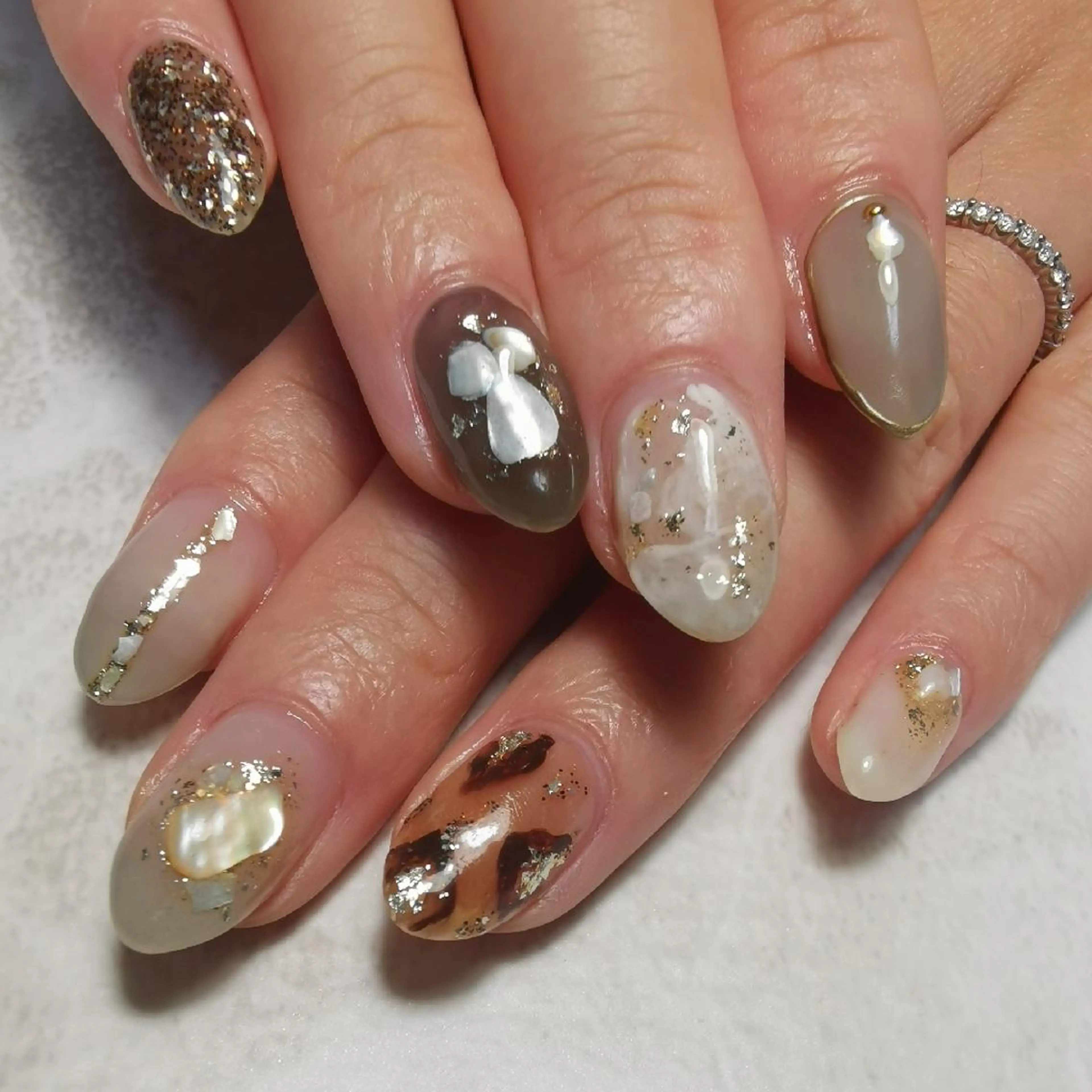 ネイル ニュアンスネイル ハンドネイル reve あやののネイルデザイン