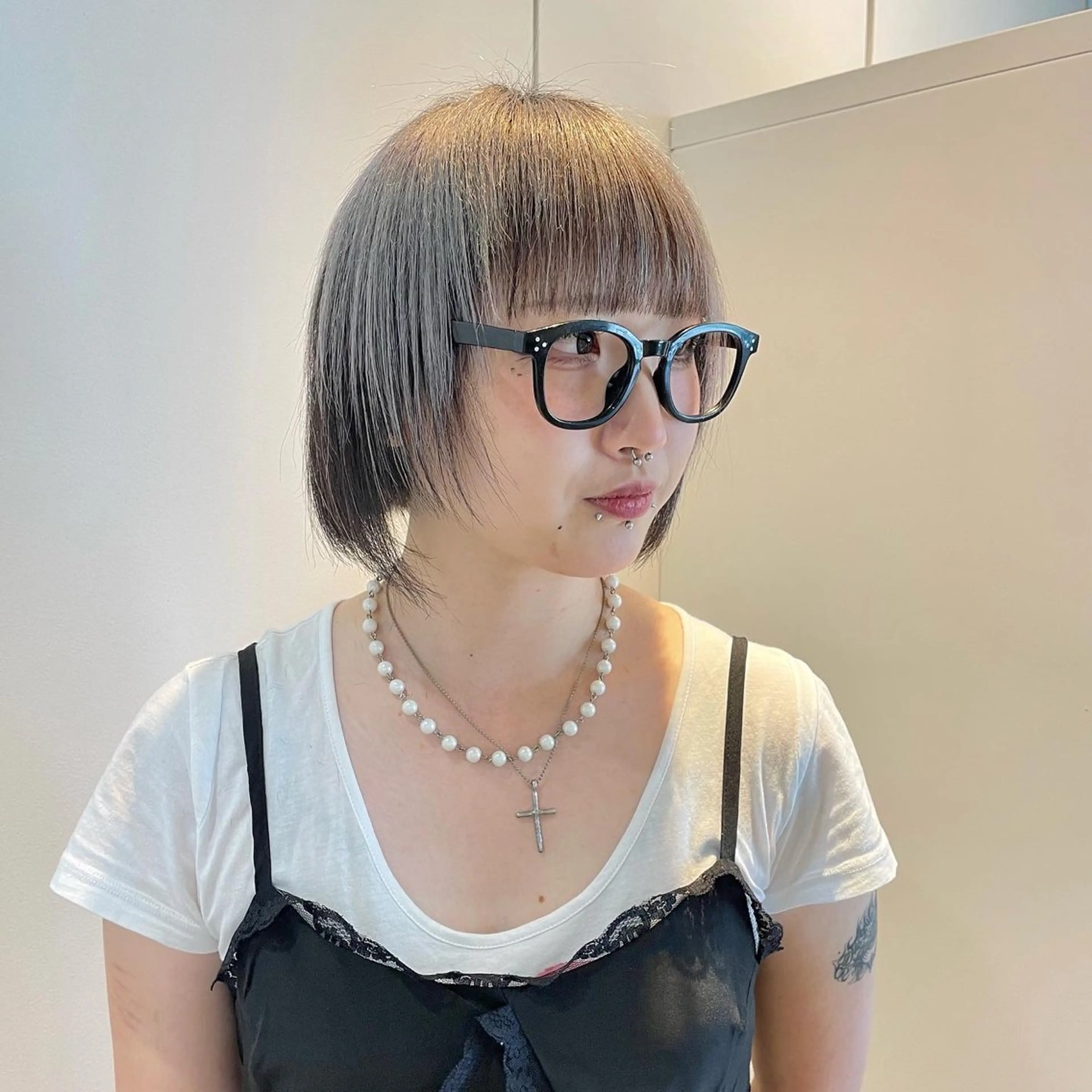 ミディアム カット N+所属・前田 菜奈子のヘアスタイル