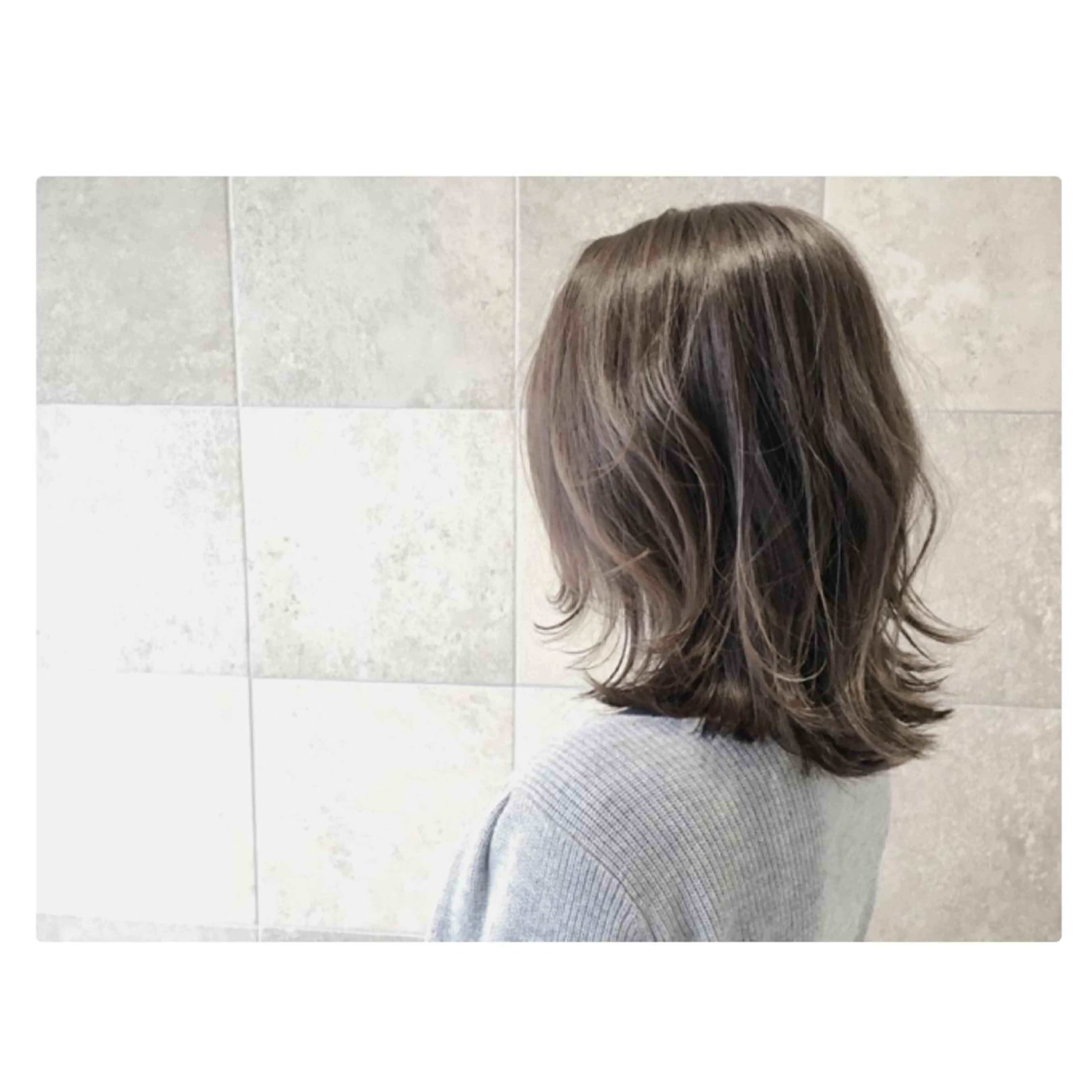 ミディアム カラー カット ヘアカラー カット／メンズカット 藤田麻衣のヘアスタイル