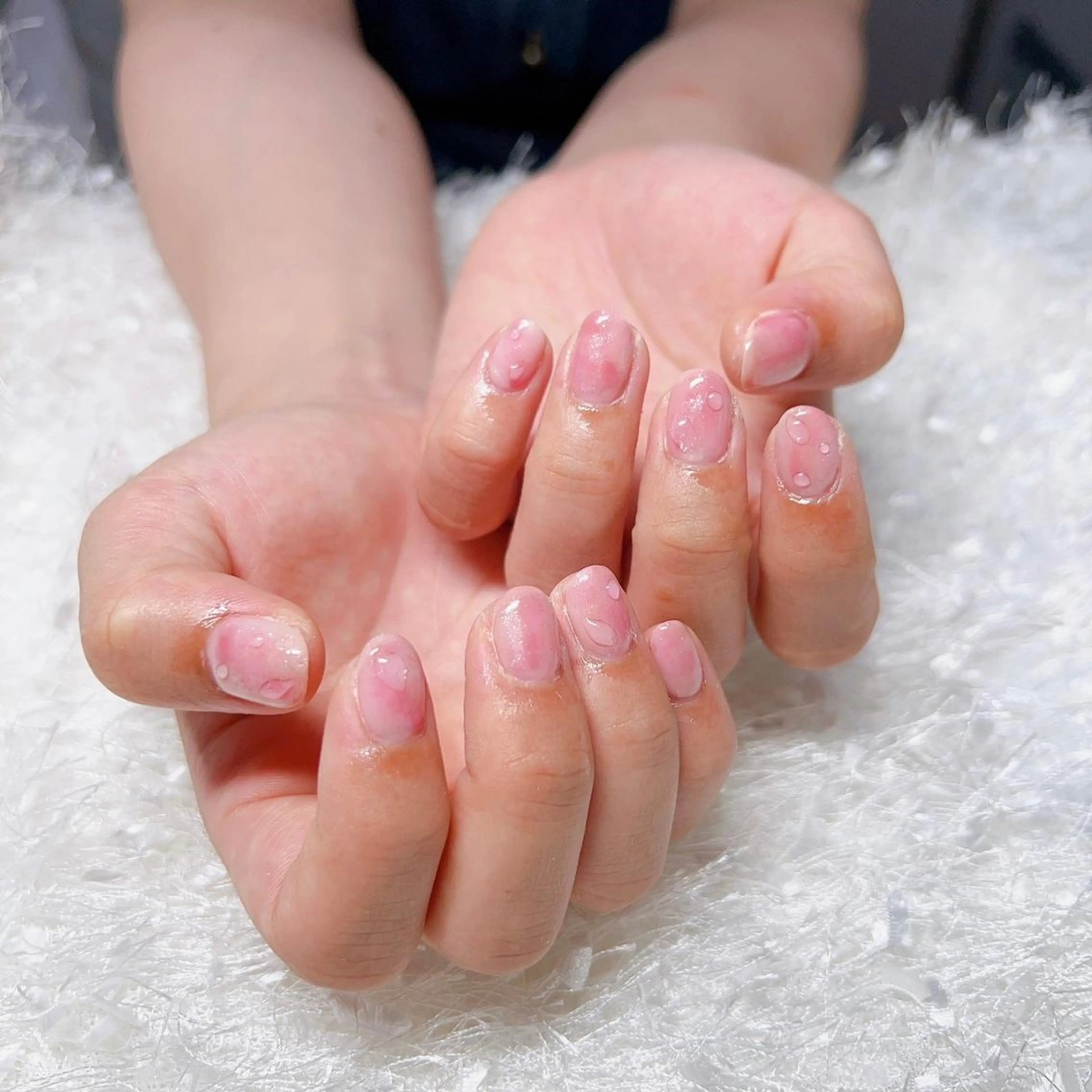 ネイル 長さ出し ジェルネイル グラデーション 韓国ネイル マグネットネイル Nail&eye Belire 新宿のネイルデザイン