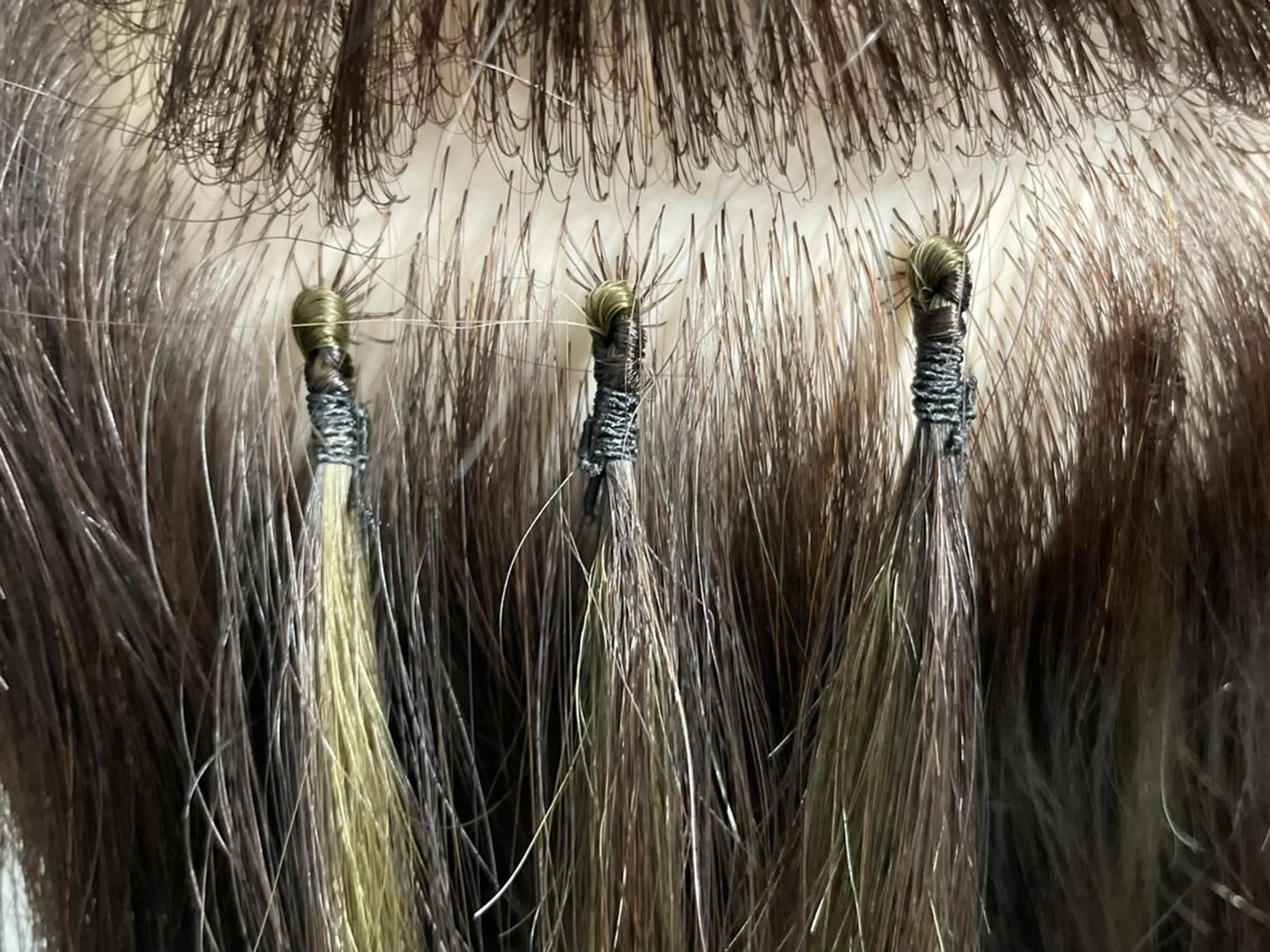 エクステ シールエクステ 編み込み YURIEのヘアスタイル