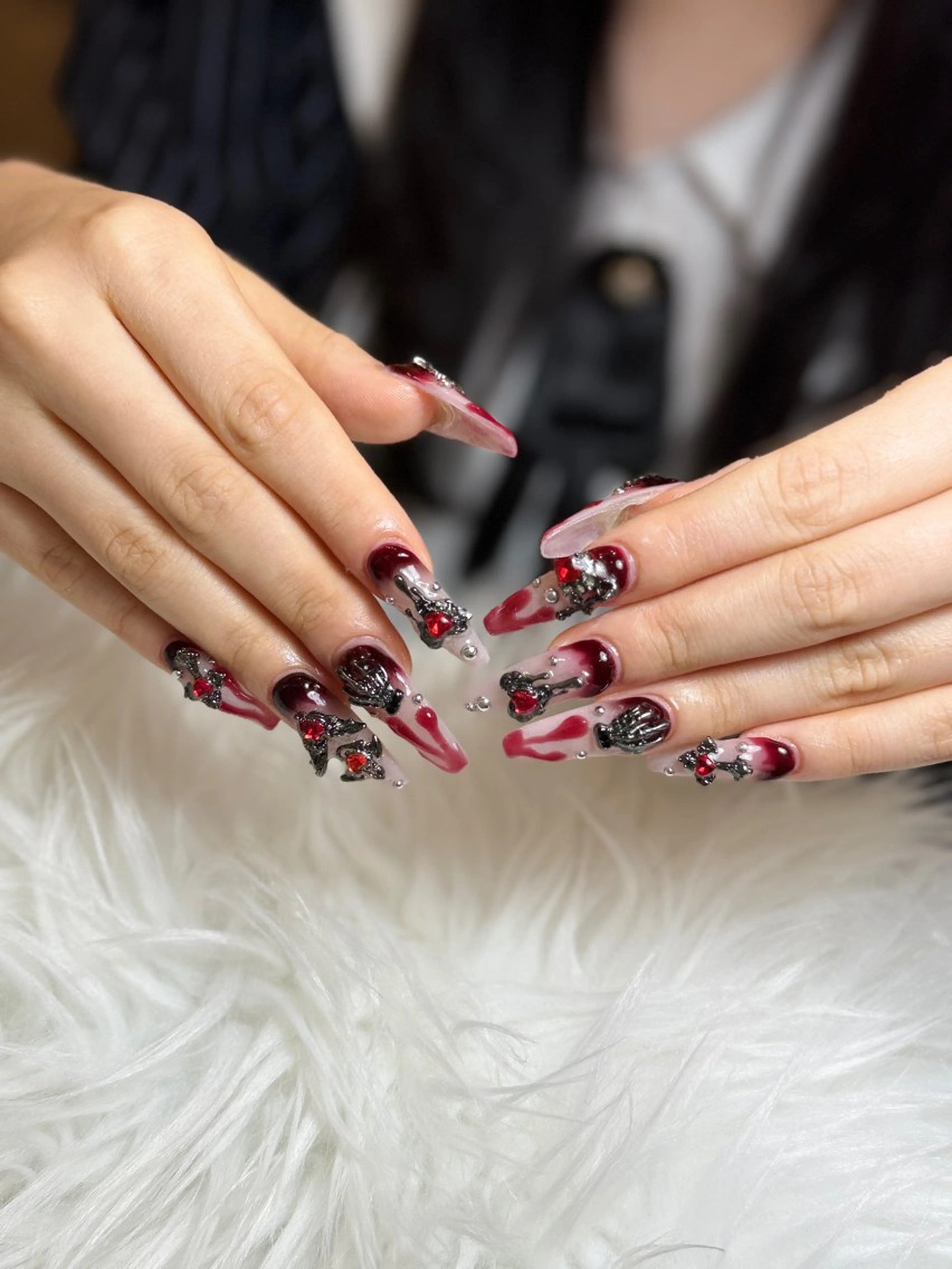 ネイル アートネイル ジェルネイル キラキラネイル ミラーネイル ピンク ハンドネイル Ryunail所属・Ryu Nail NekoChanのネイルデザイン