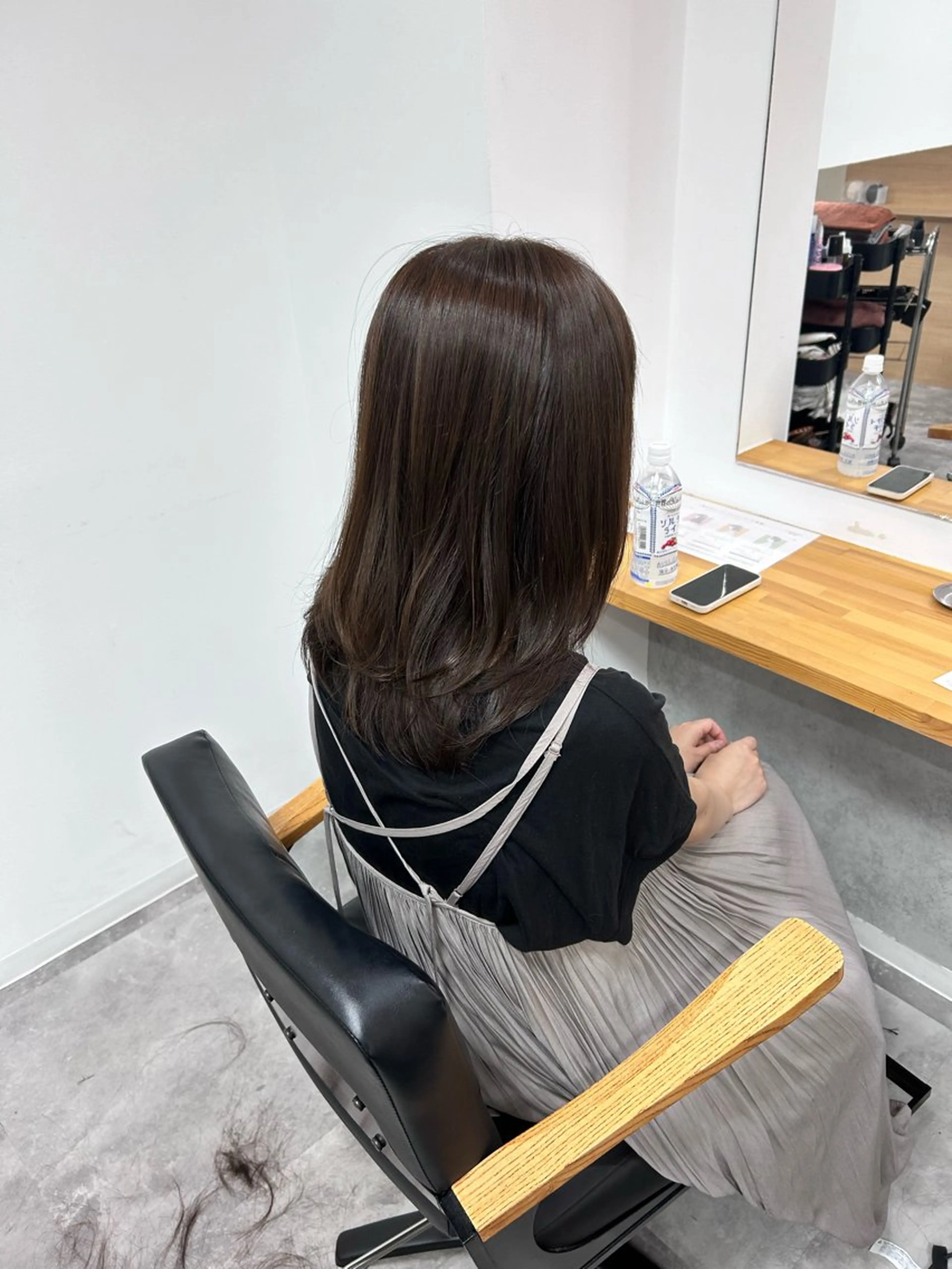 セミロング カット ヘアカラー トリートメント 藤森結子/韓国ヘア/ パーソナルカラー診断のヘアスタイル