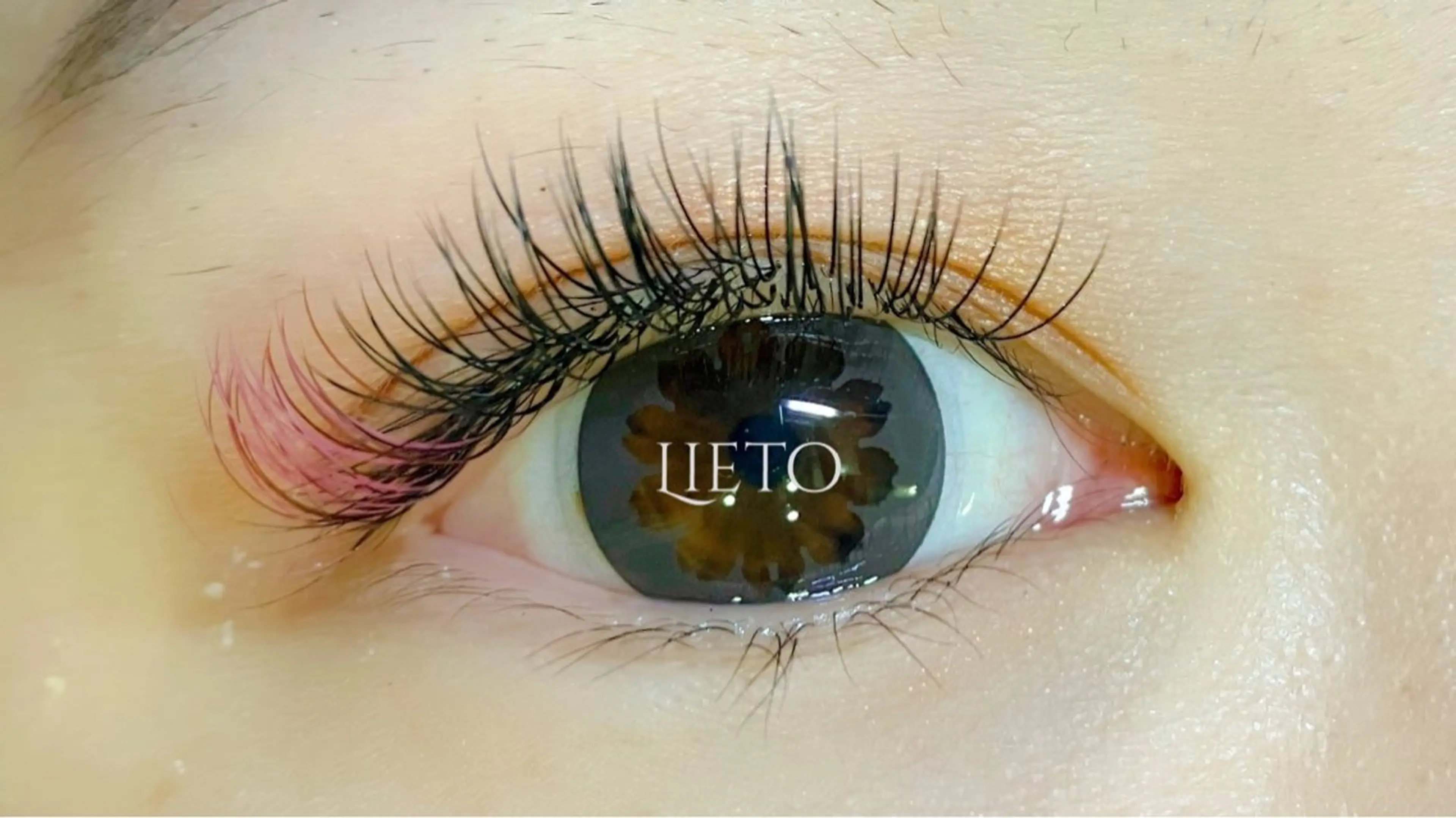 キッズ マツエク・マツパ 付け放題 フラットラッシュ マツエク ヘア&カフェ ♡リエットのマツエク・マツパデザイン