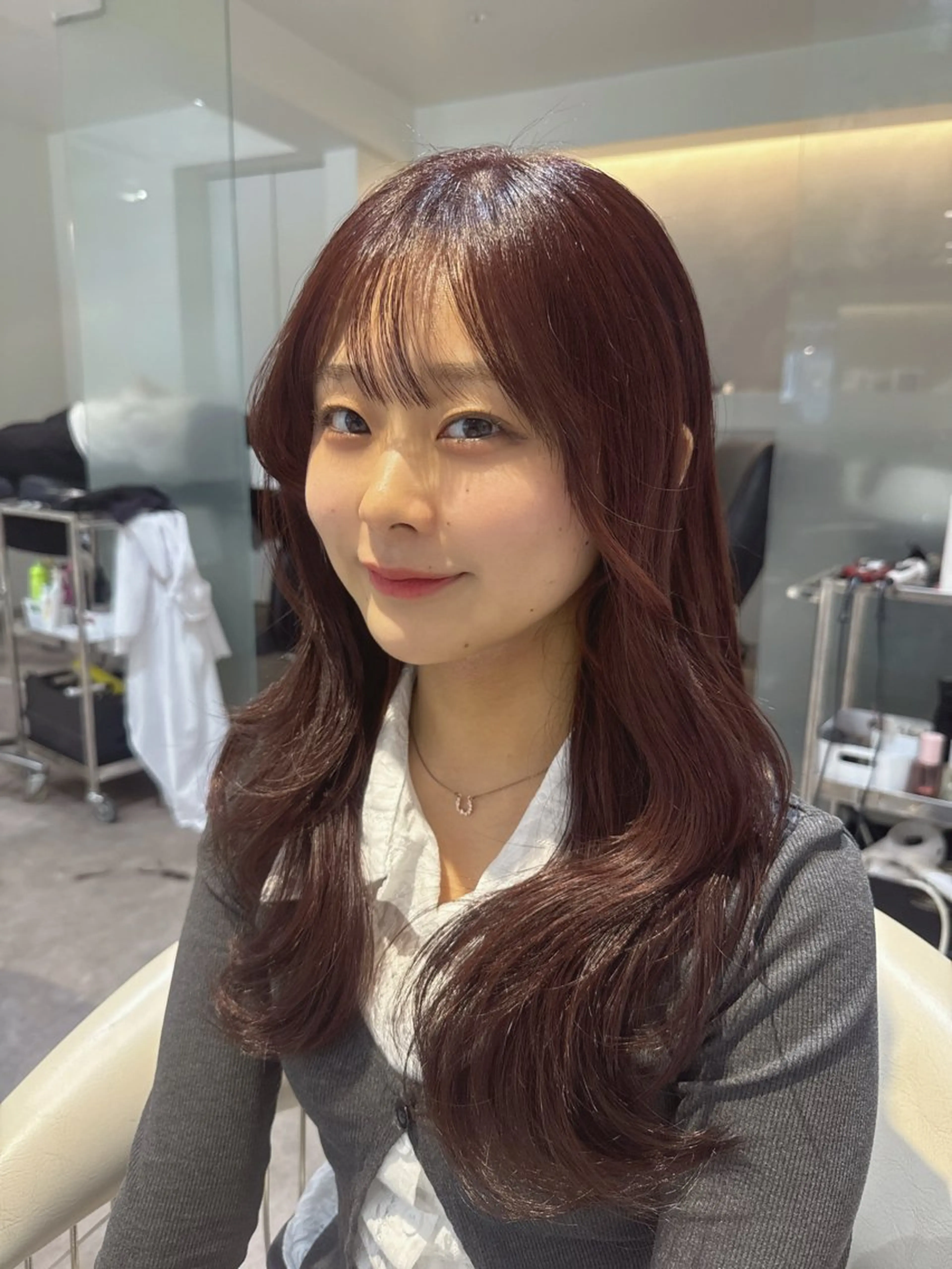 ロング カラー ブラウンカラー 透明感カラー ピンクカラー ピンクブラウン カット ヘアカラー トリートメント 💎透明感カラー特化 💎TAISEIのヘアスタイル