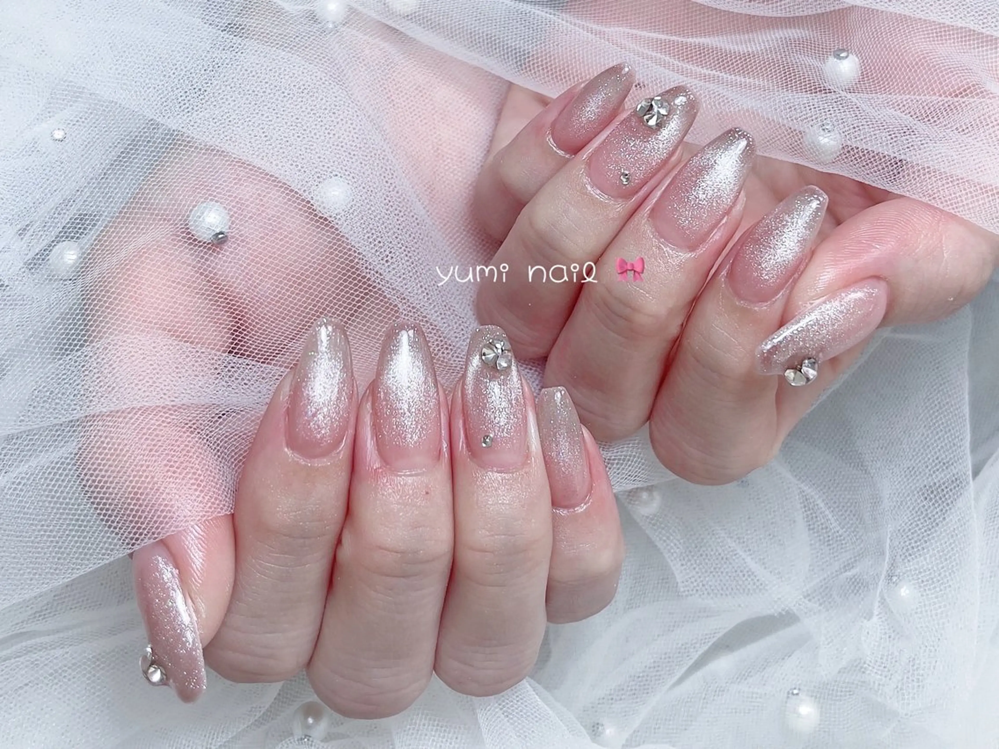 ネイル 𝐲𝐮𝐦𝐢🎀 長さ出しデザイン専門のネイルデザイン