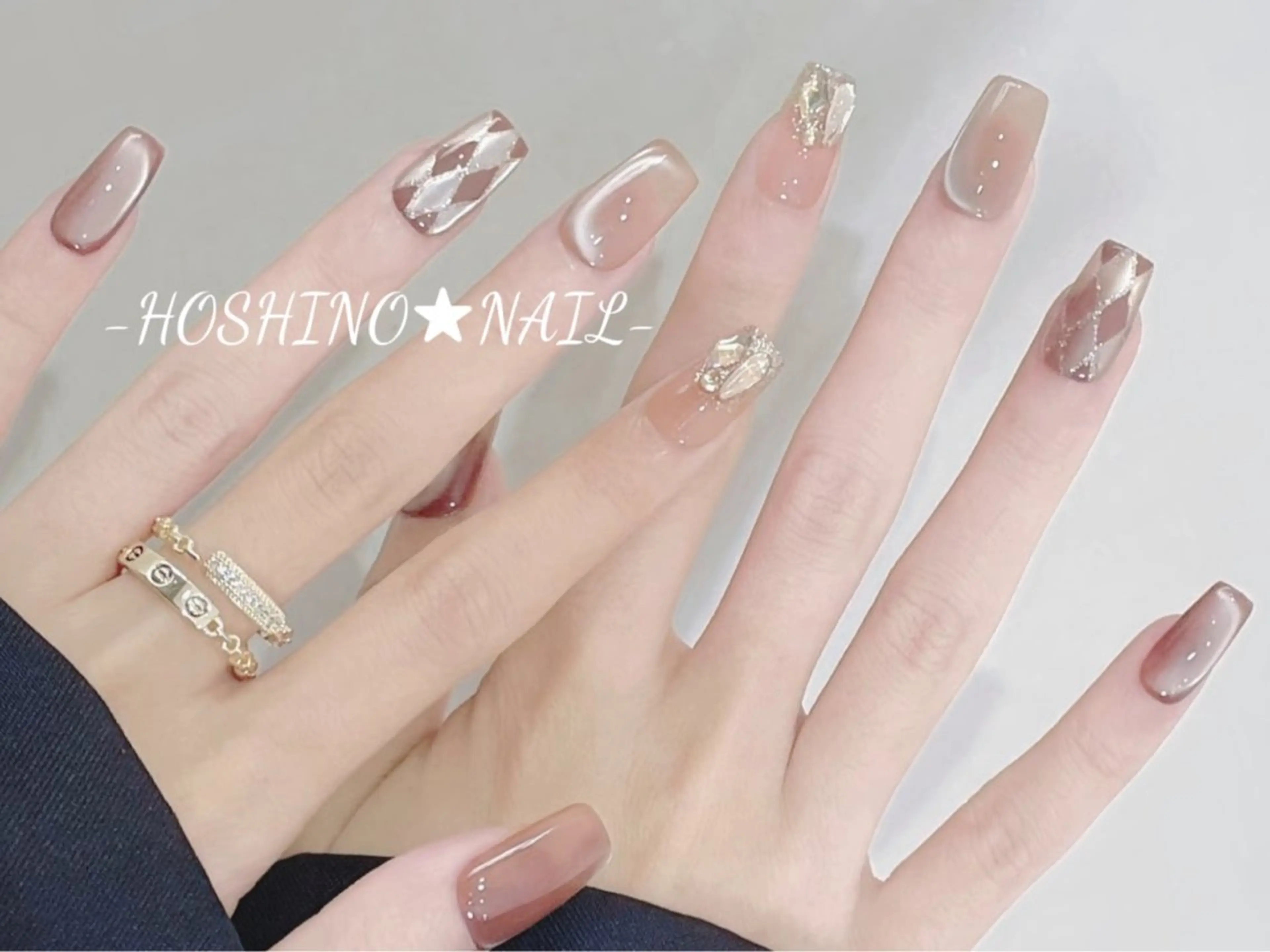 ネイル 長さ出し フットネイル ジェルネイル 韓国ネイル マグネットネイル ハンドネイル ★HOSHINO NAIL★新宿店のネイルデザイン