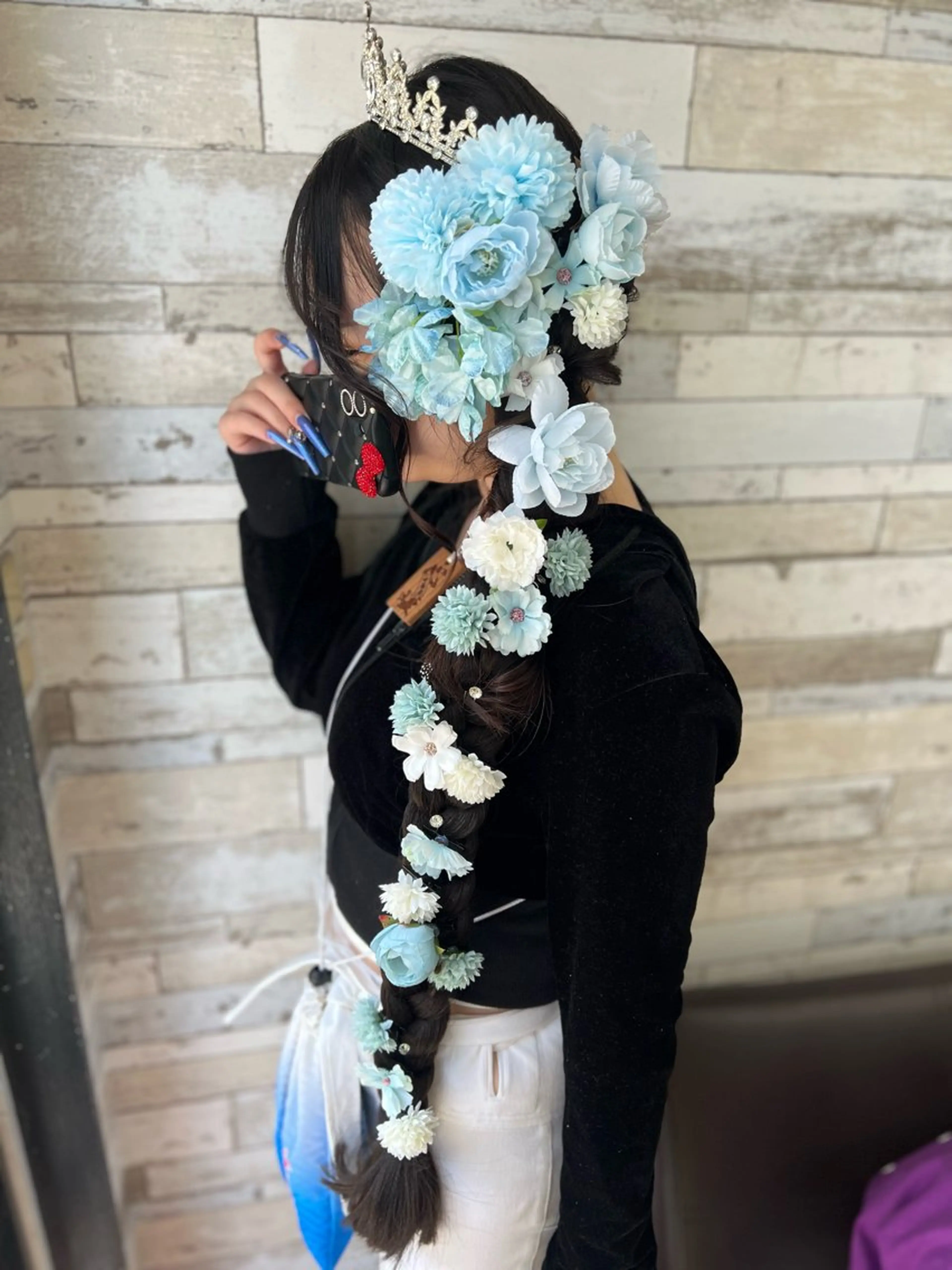 ロング B-W ⭐️REIKOのヘアスタイル